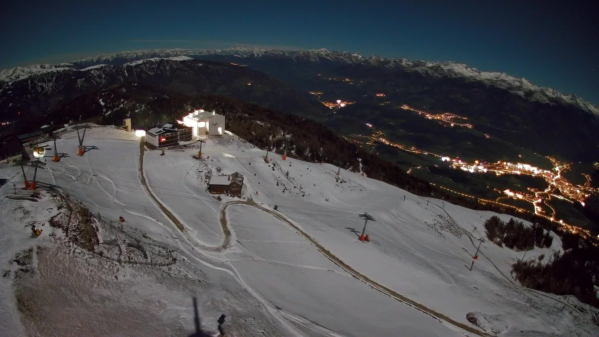 Station de ski Kronplatz sommet | vue sur Brunico