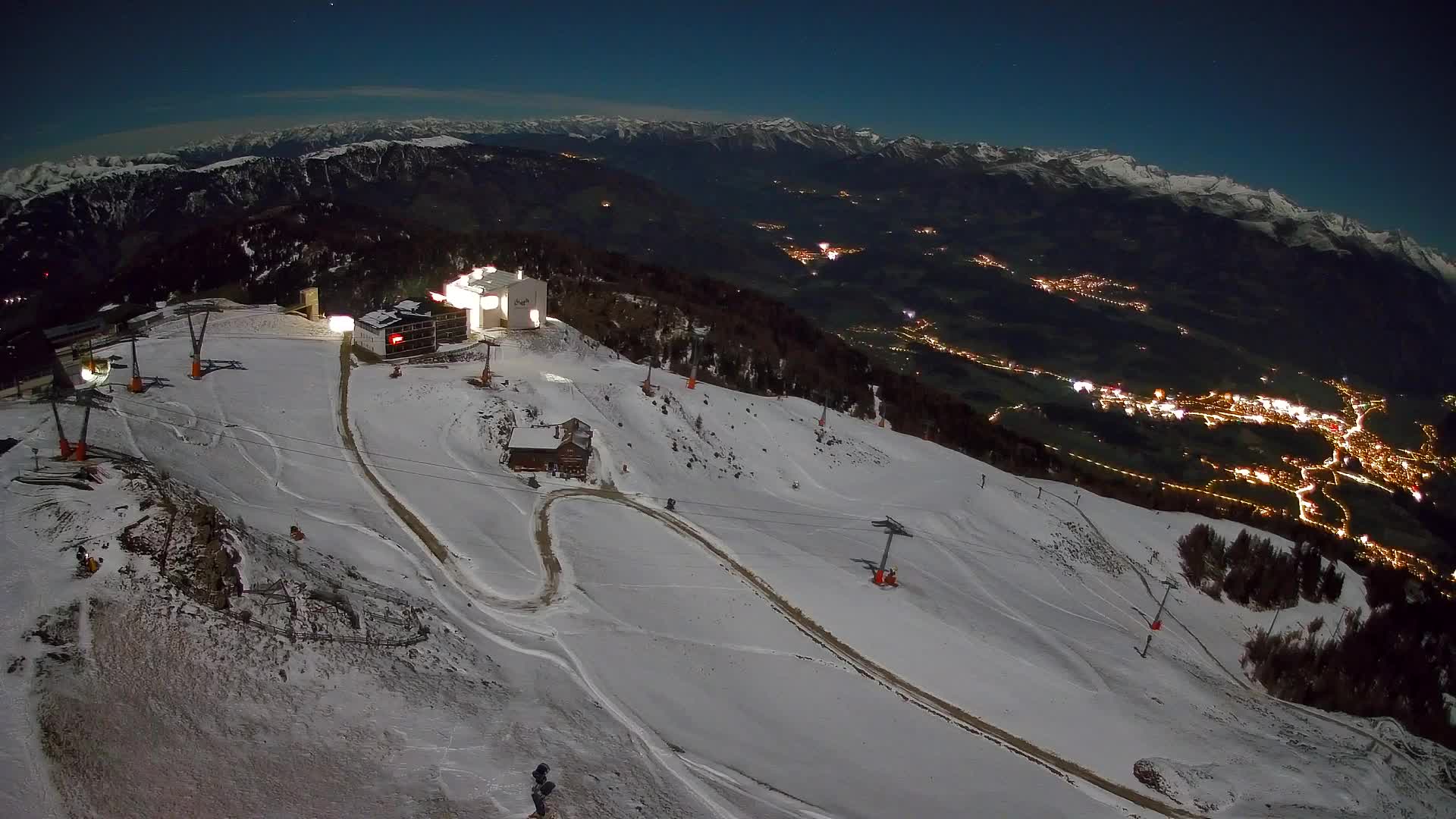 Kronplatz peak Ski resort | view to Bruneck