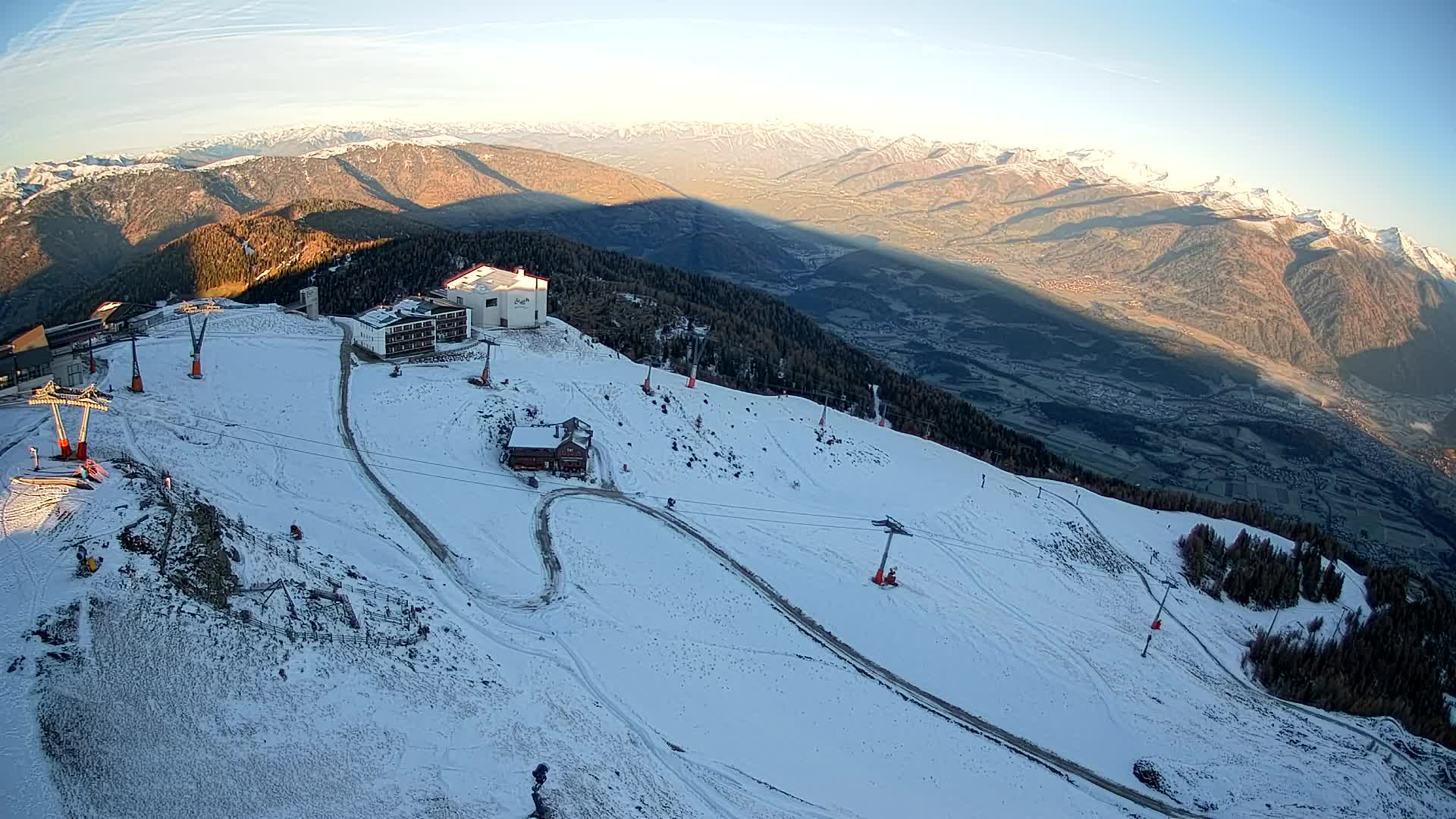 Kronplatz peak Ski resort | view to Bruneck