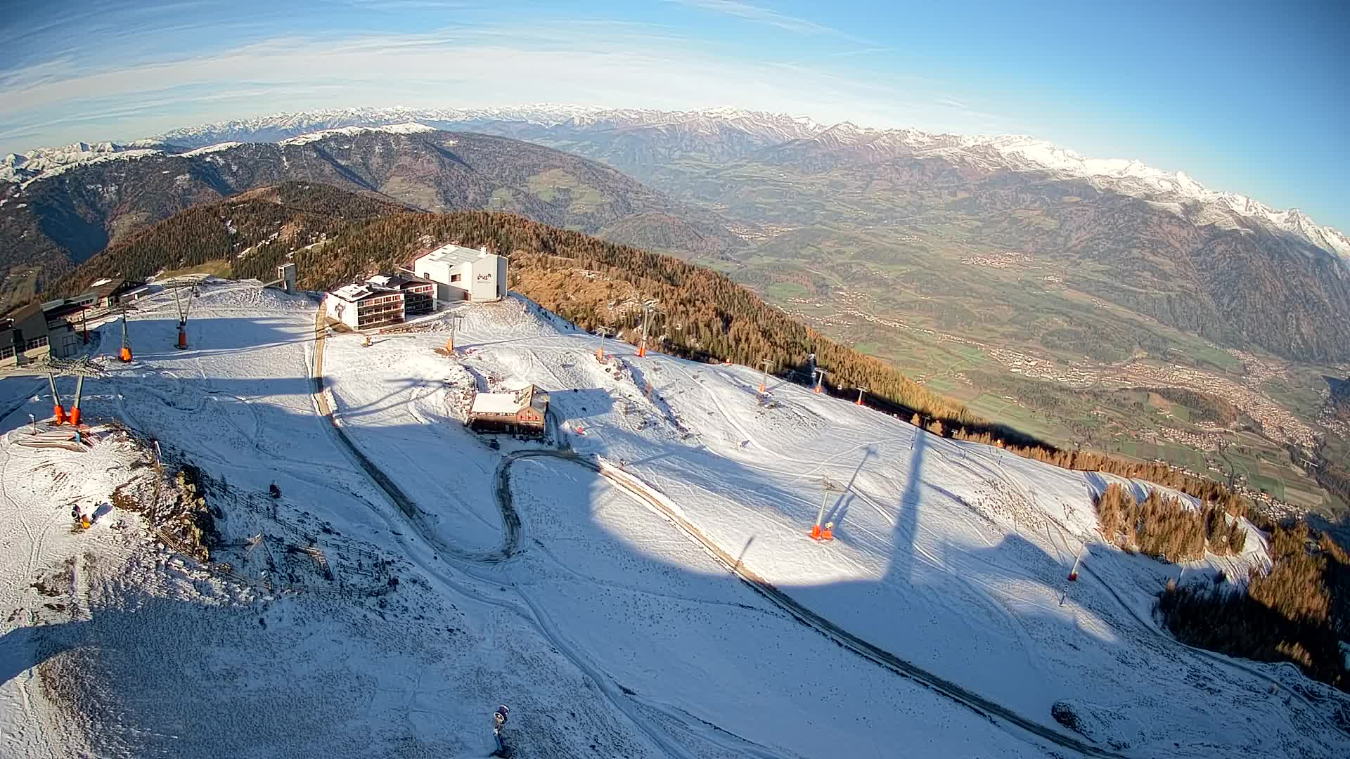 Kronplatz peak Ski resort | view to Bruneck