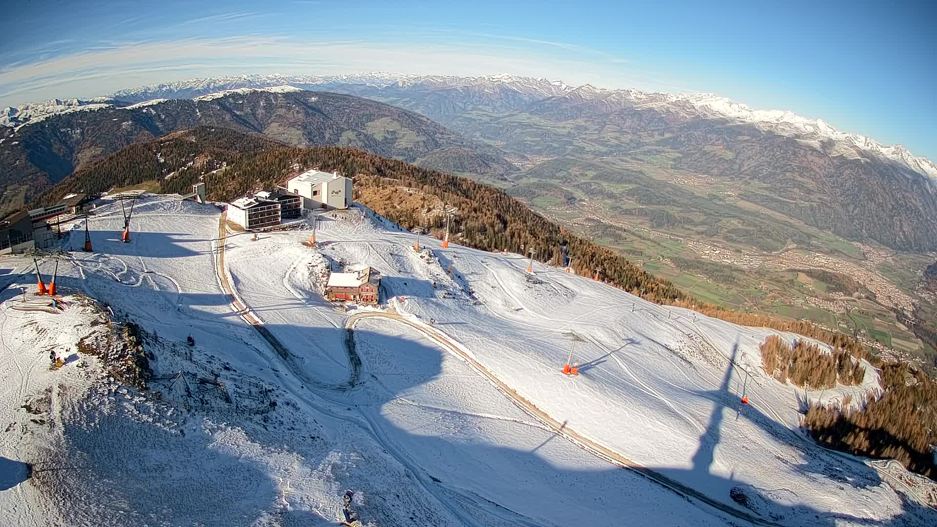 Kronplatz peak Ski resort | view to Bruneck