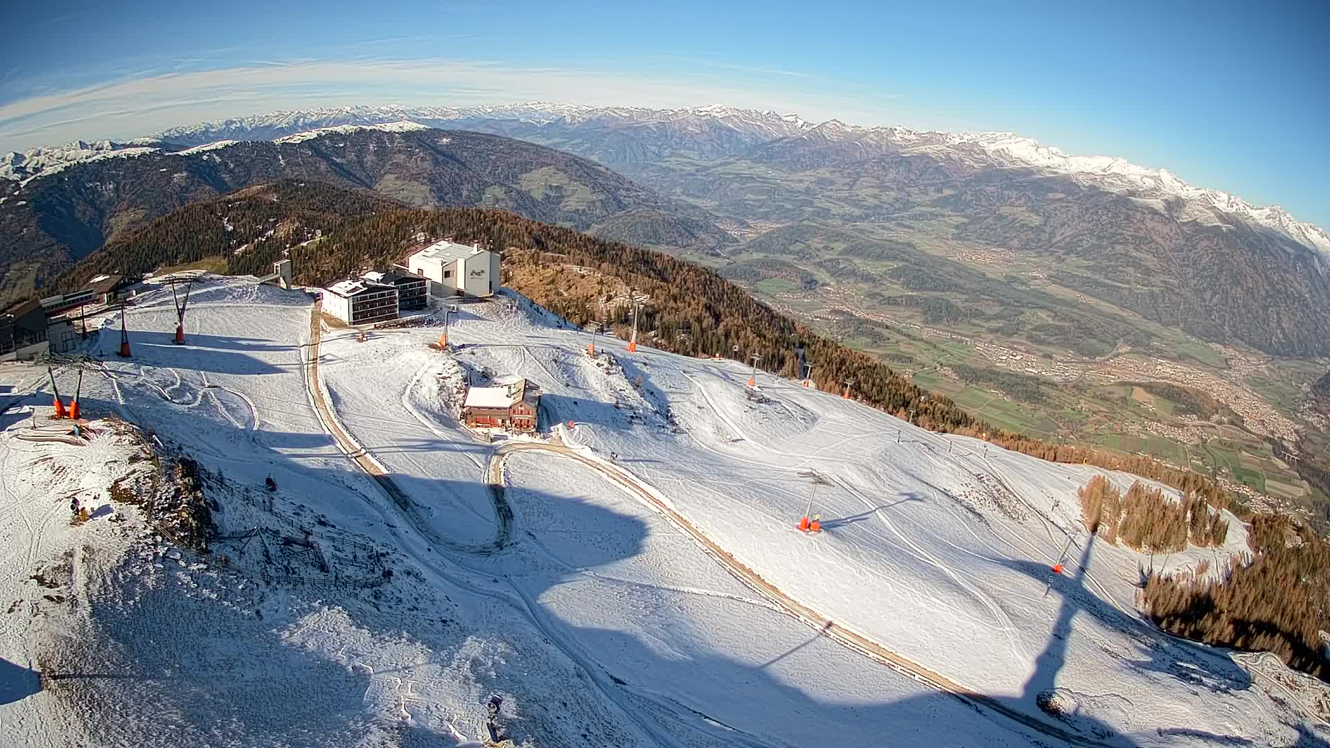 Kronplatz peak Ski resort | view to Bruneck