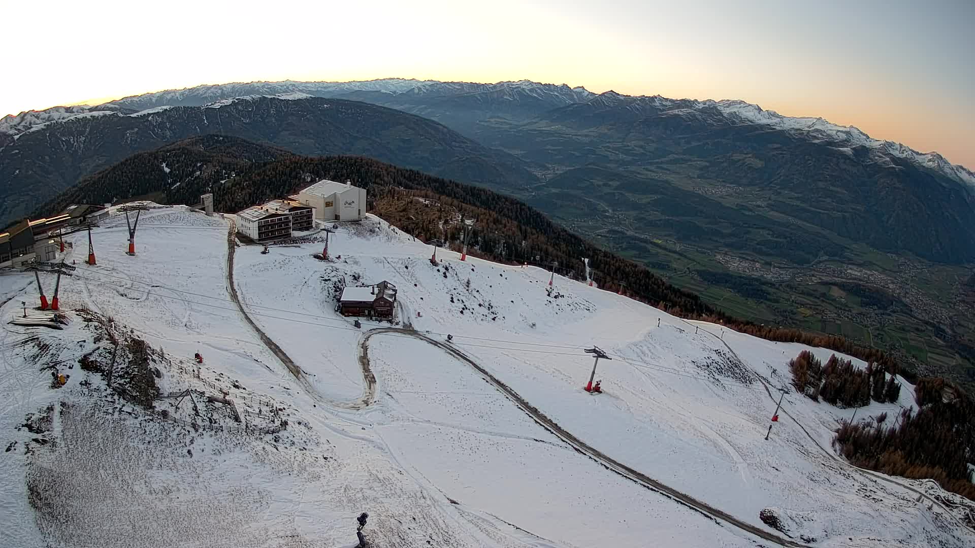 Kronplatz peak Ski resort | view to Bruneck