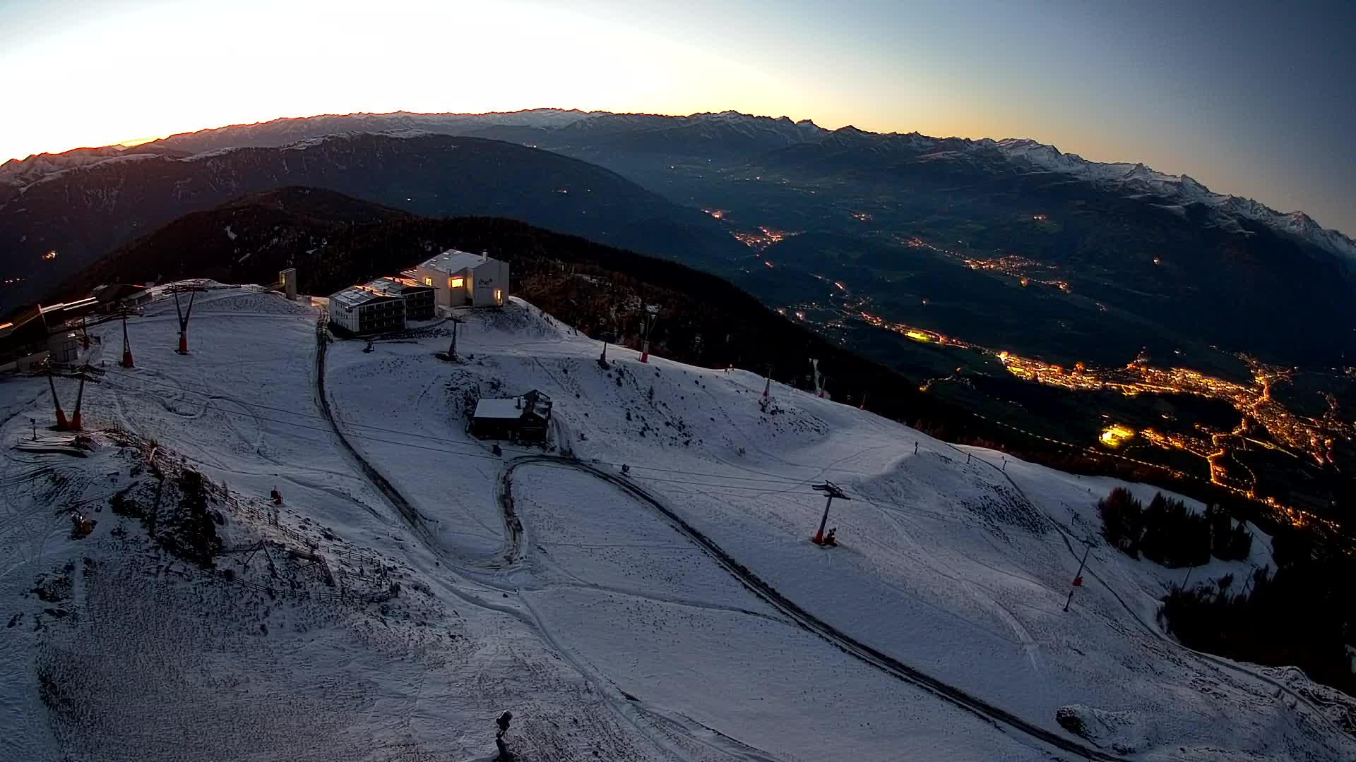 Kronplatz peak Ski resort | view to Bruneck