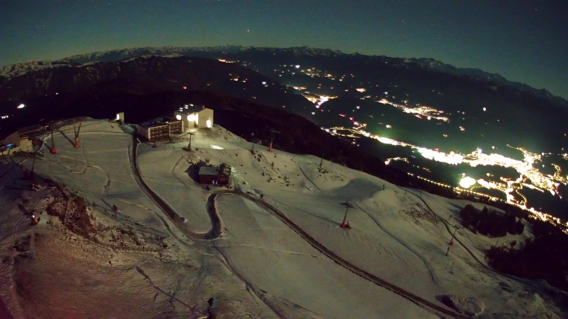 Skigebiet Kronplatz Gipfel | Blick auf Bruneck