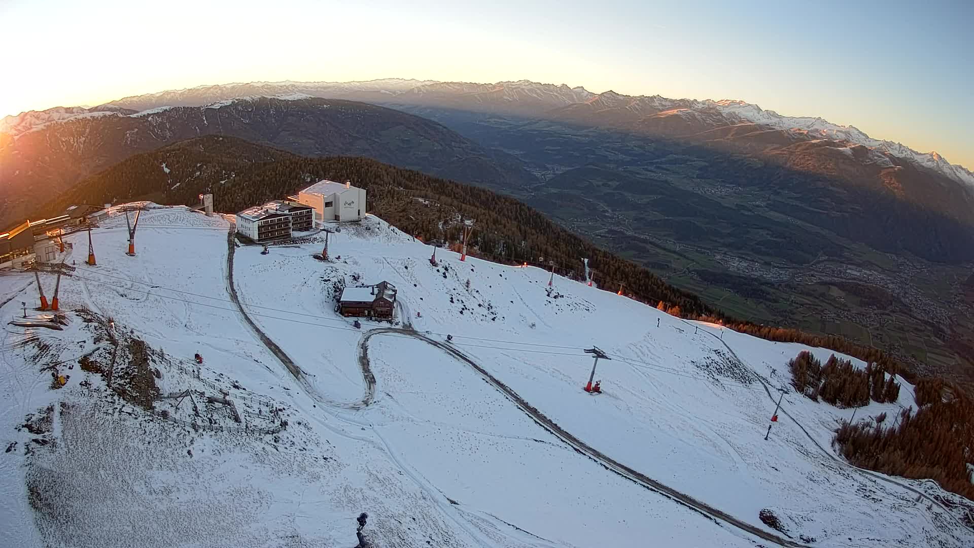 Kronplatz peak Ski resort | view to Bruneck