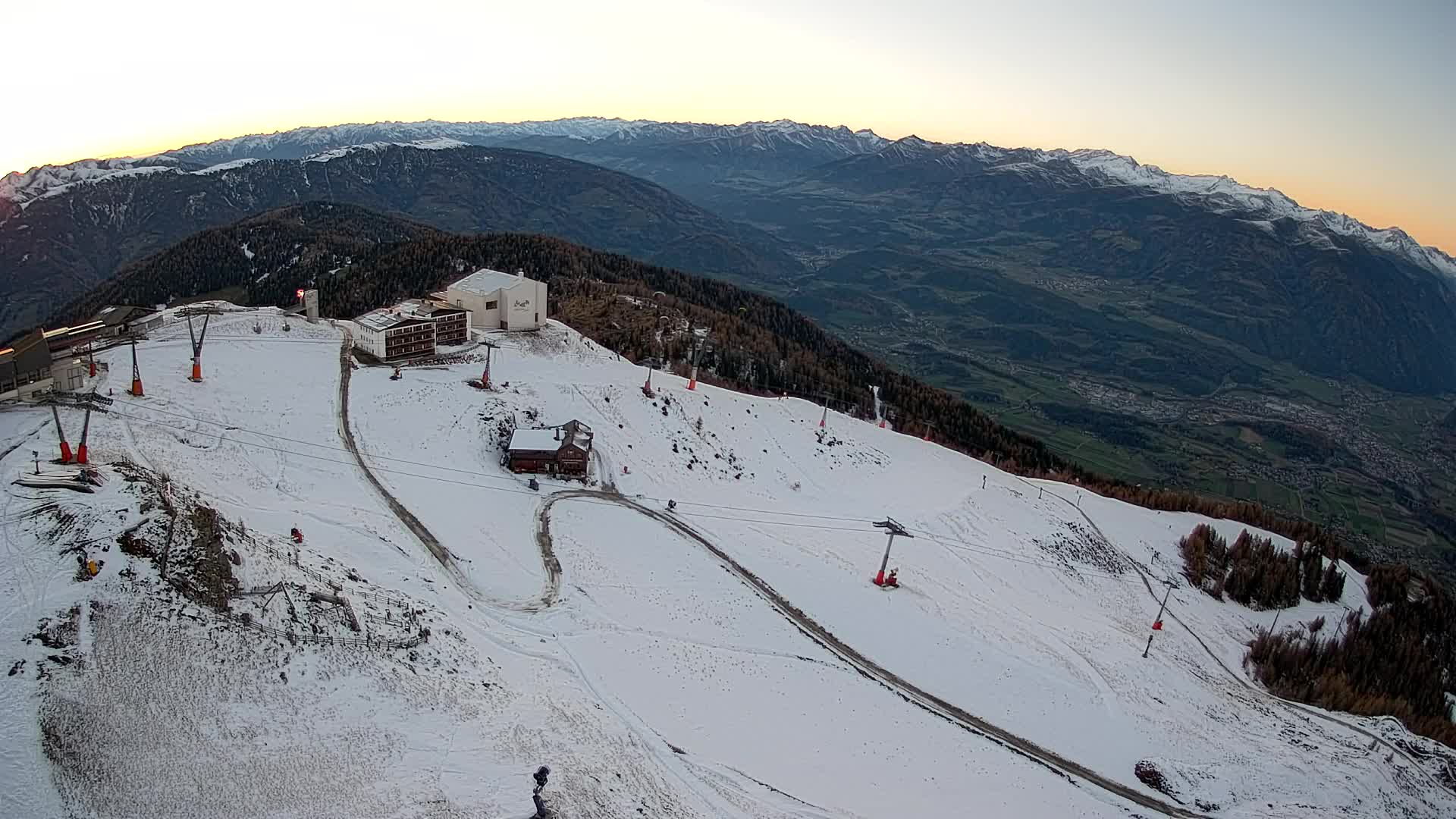 Kronplatz peak Ski resort | view to Bruneck