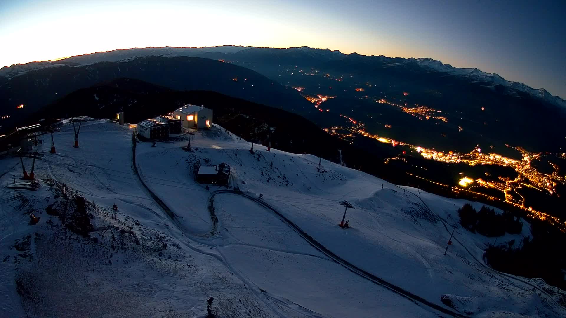 Kronplatz peak Ski resort | view to Bruneck
