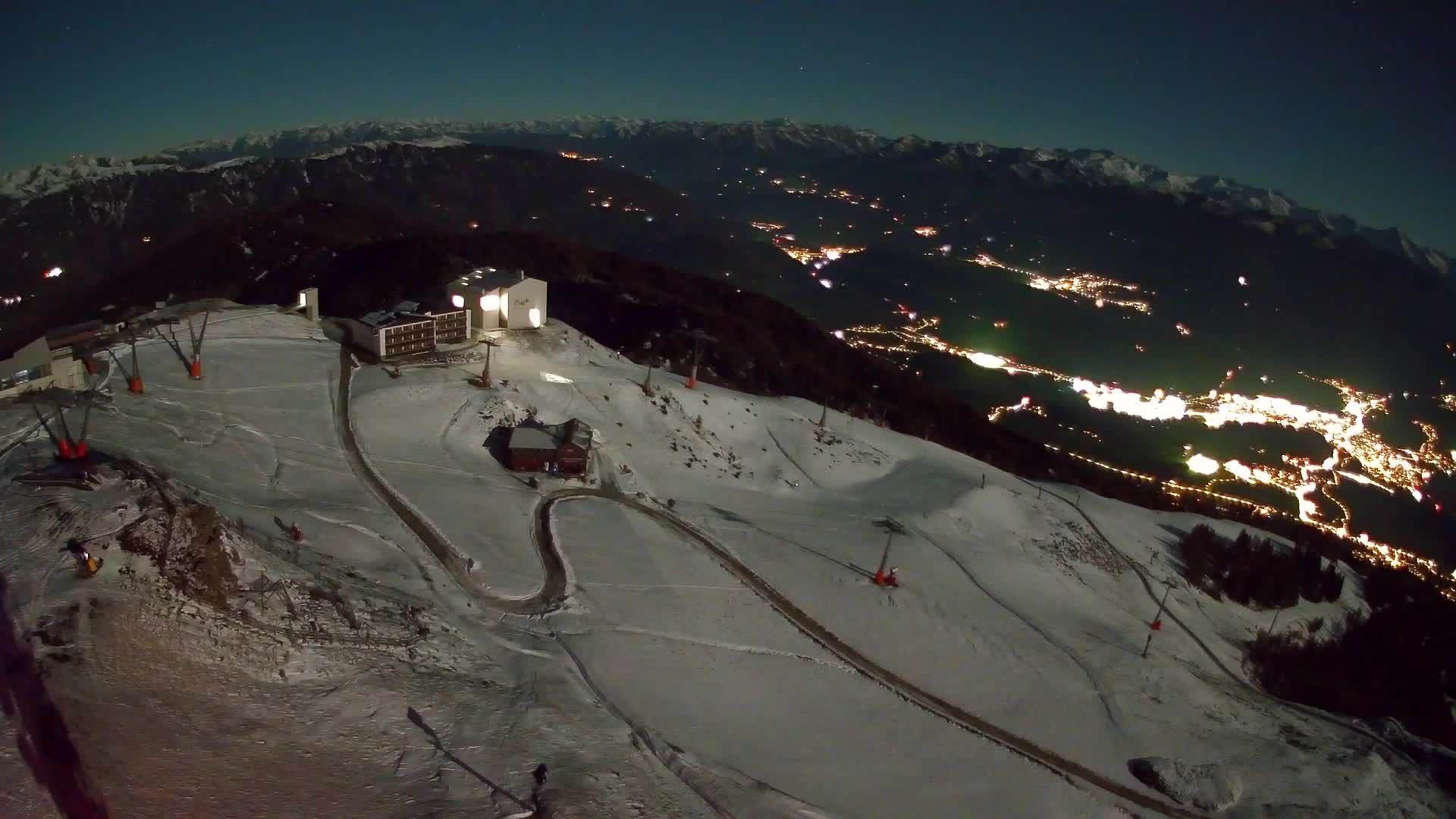Station de ski Kronplatz sommet | vue sur Brunico