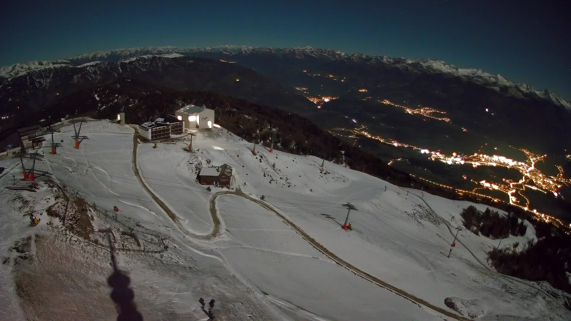 Kronplatz peak Ski resort | view to Bruneck