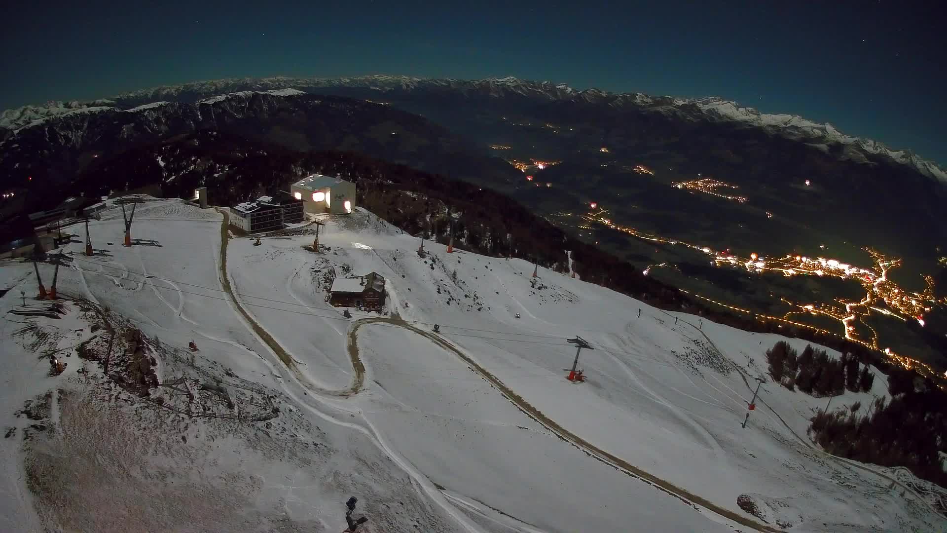 Station de ski Kronplatz sommet | vue sur Brunico