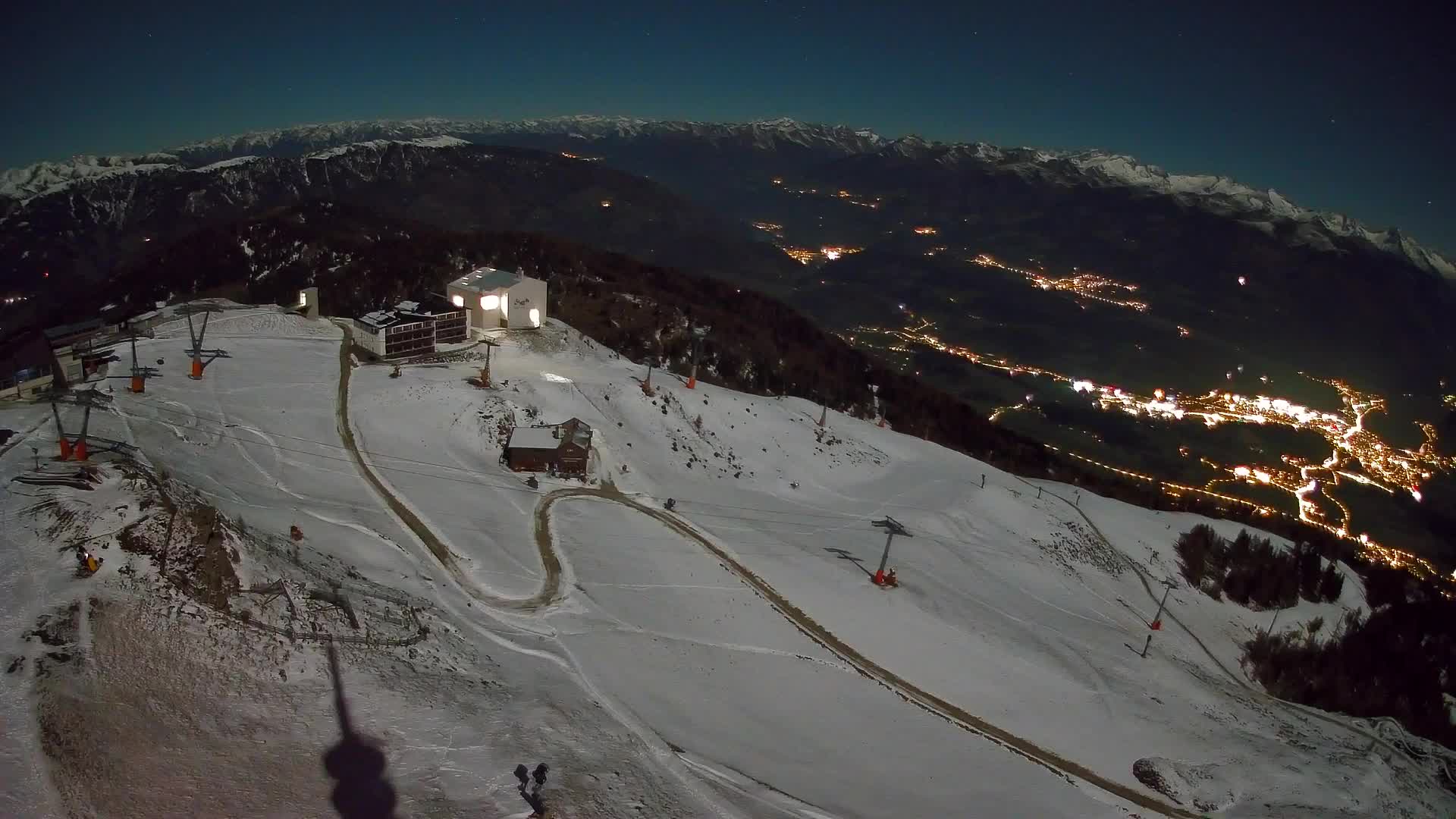 Kronplatz peak Ski resort | view to Bruneck
