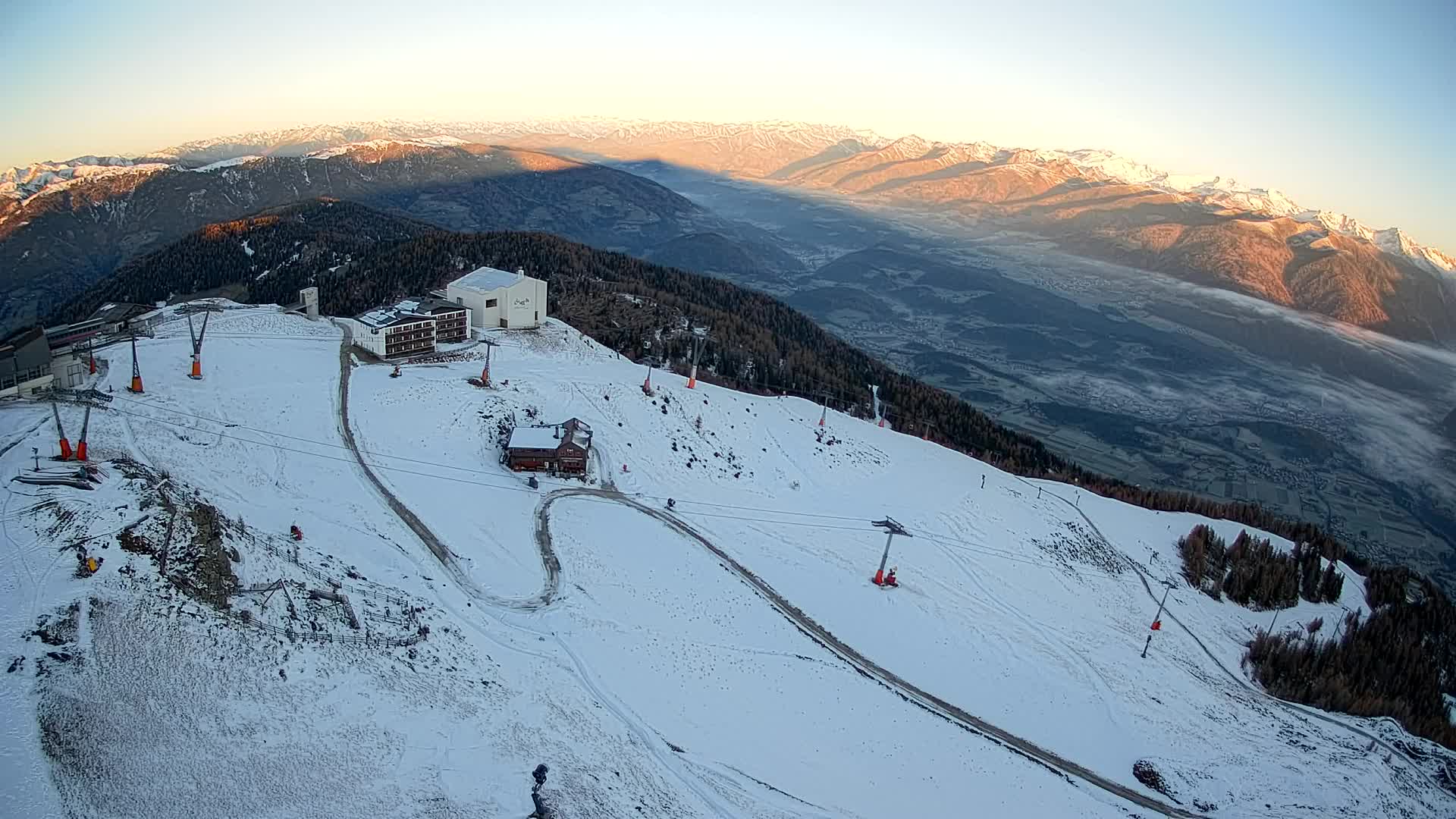 Smučišče Kronplatz – vrh | pogled na Bruneck