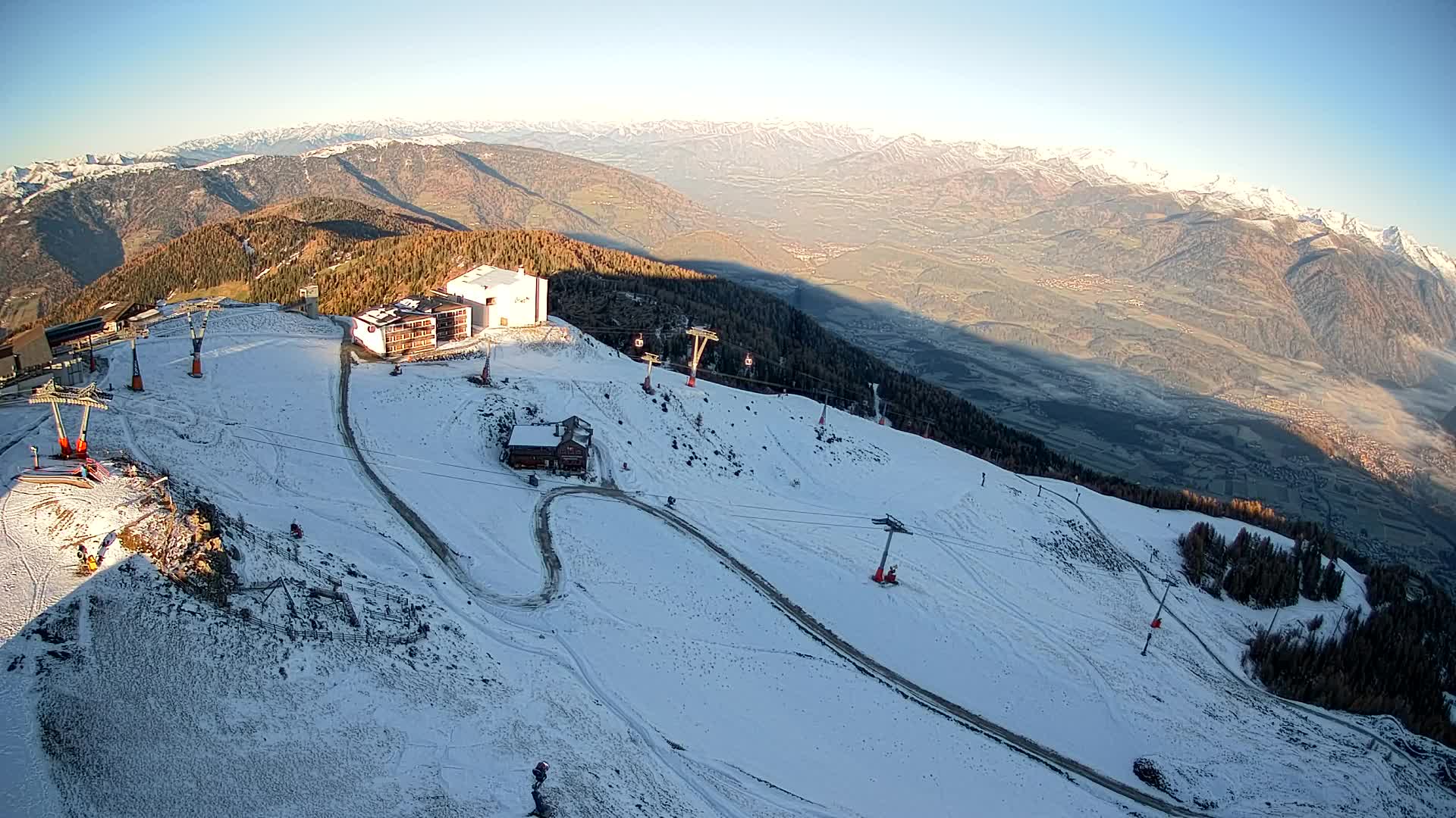 Kronplatz peak Ski resort | view to Bruneck