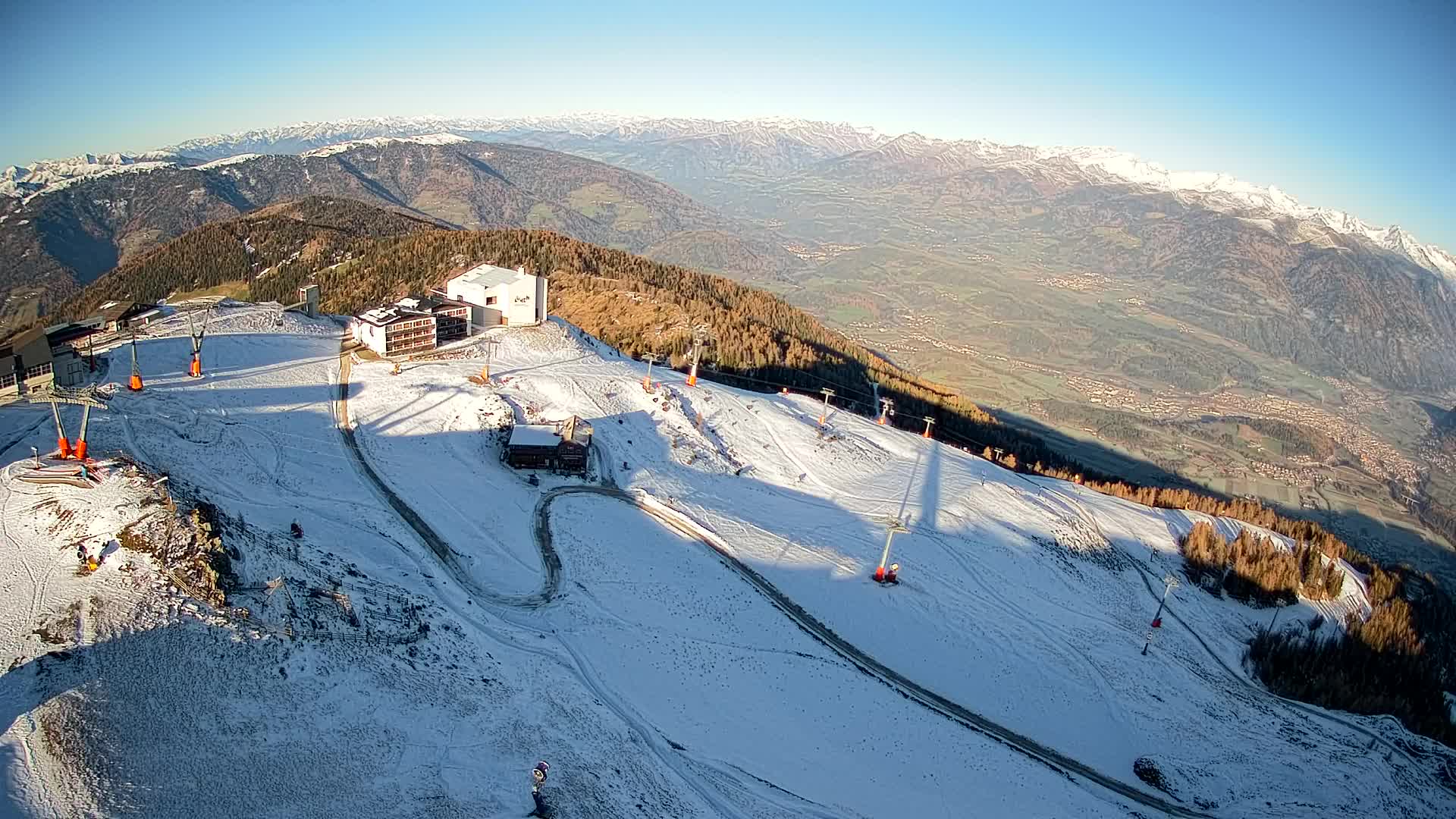 Smučišče Kronplatz – vrh | pogled na Bruneck