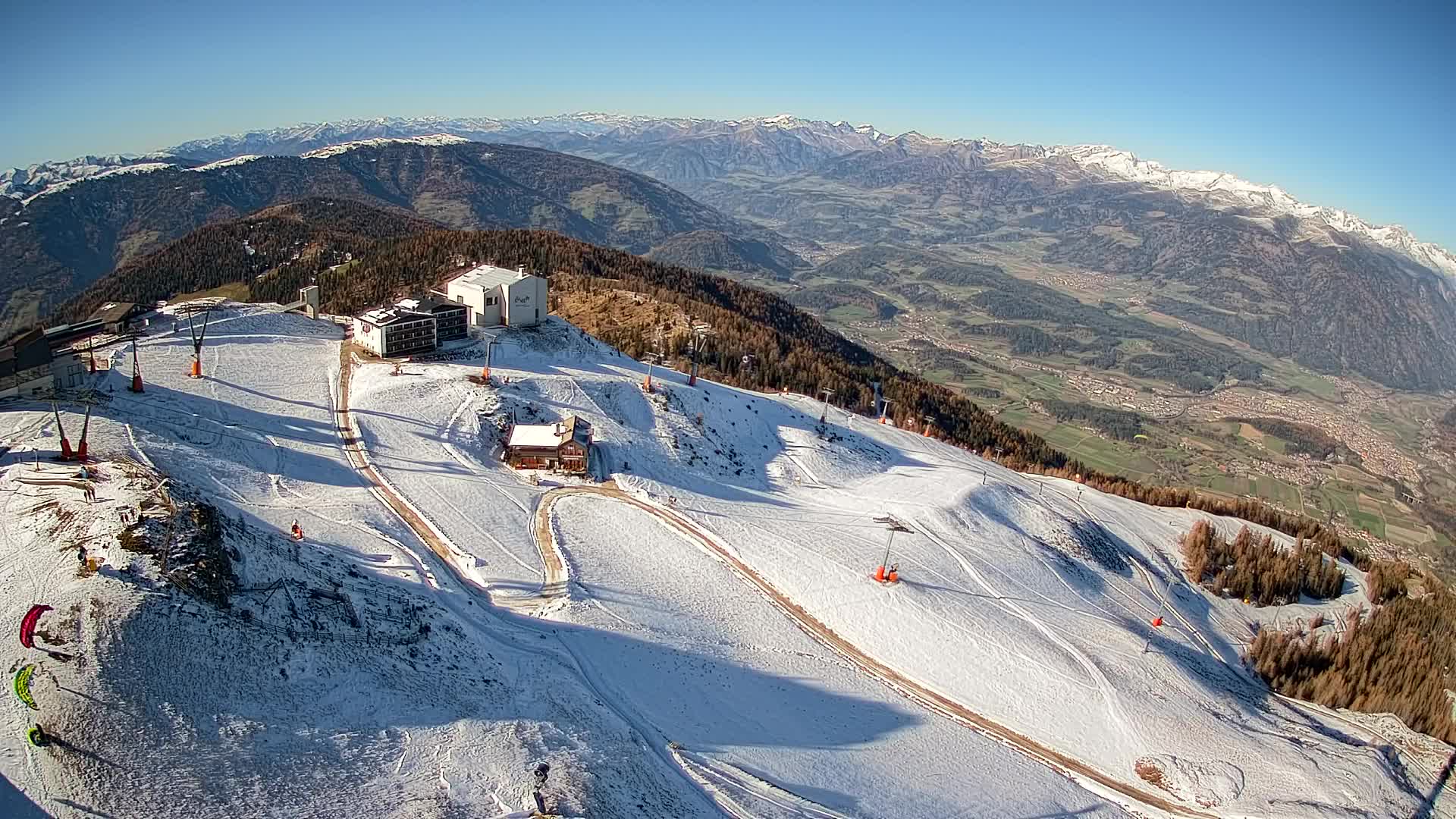 Smučišče Kronplatz – vrh | pogled na Bruneck