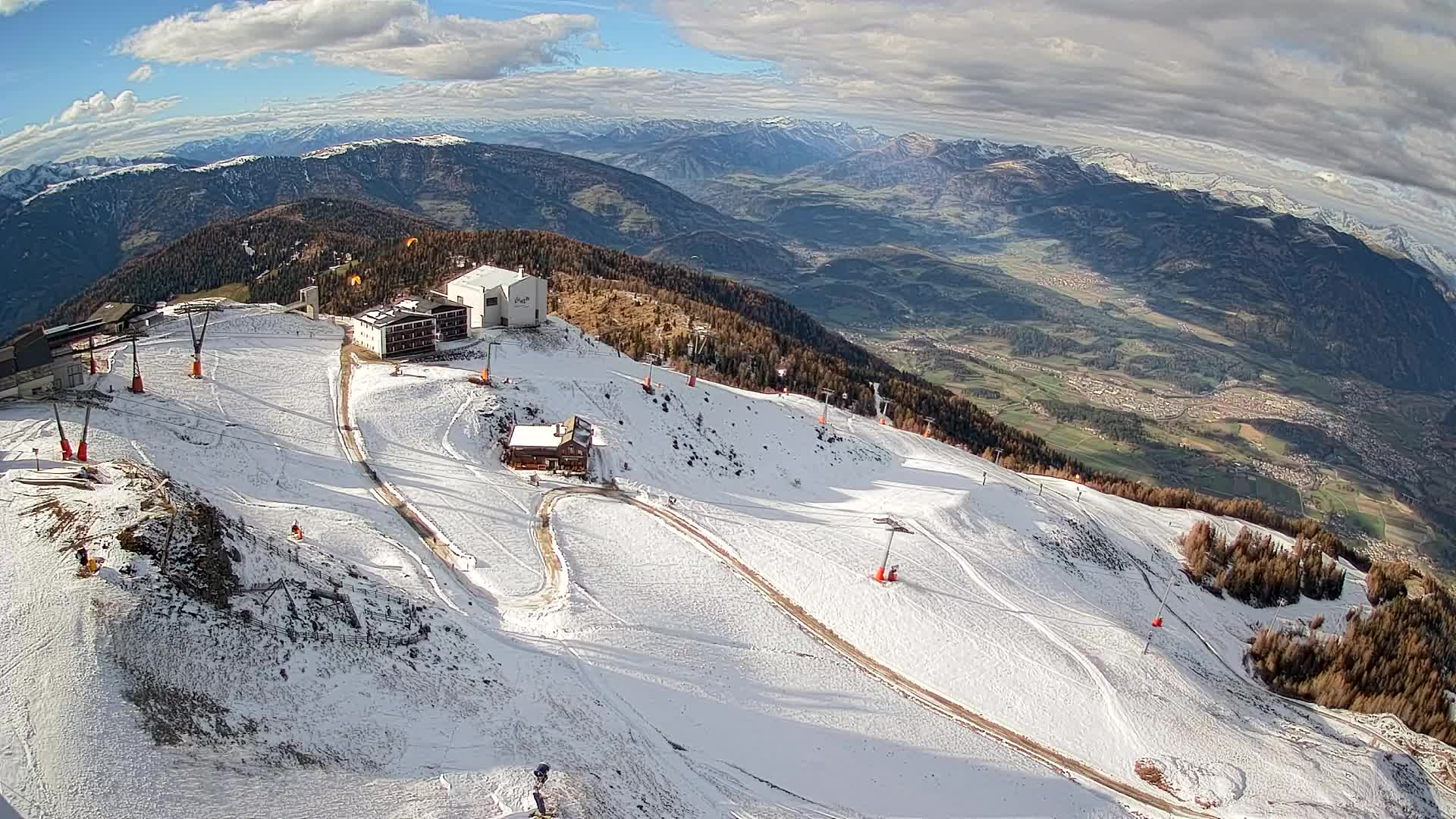 Kronplatz peak Ski resort | view to Bruneck