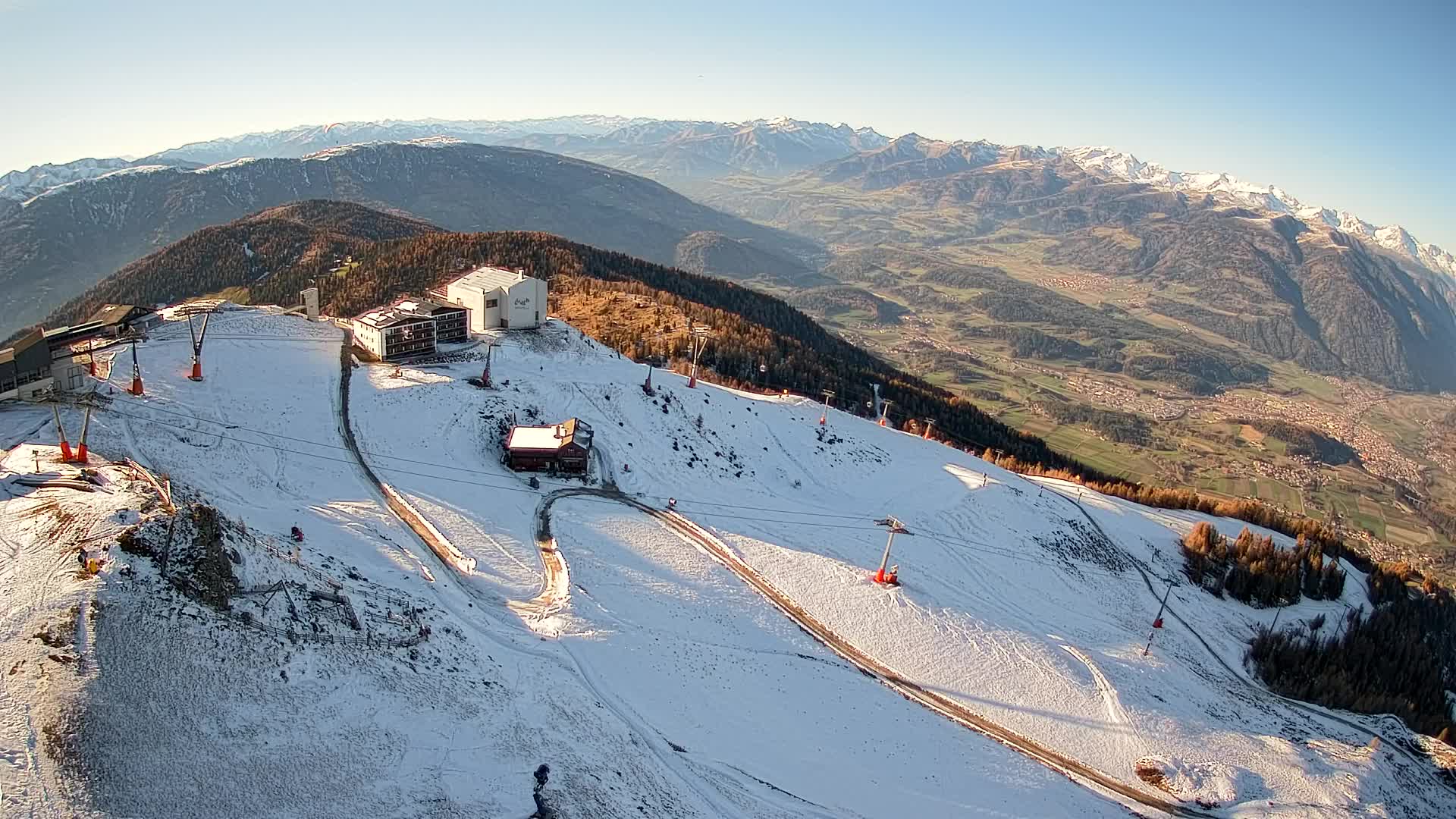Kronplatz peak Ski resort | view to Bruneck