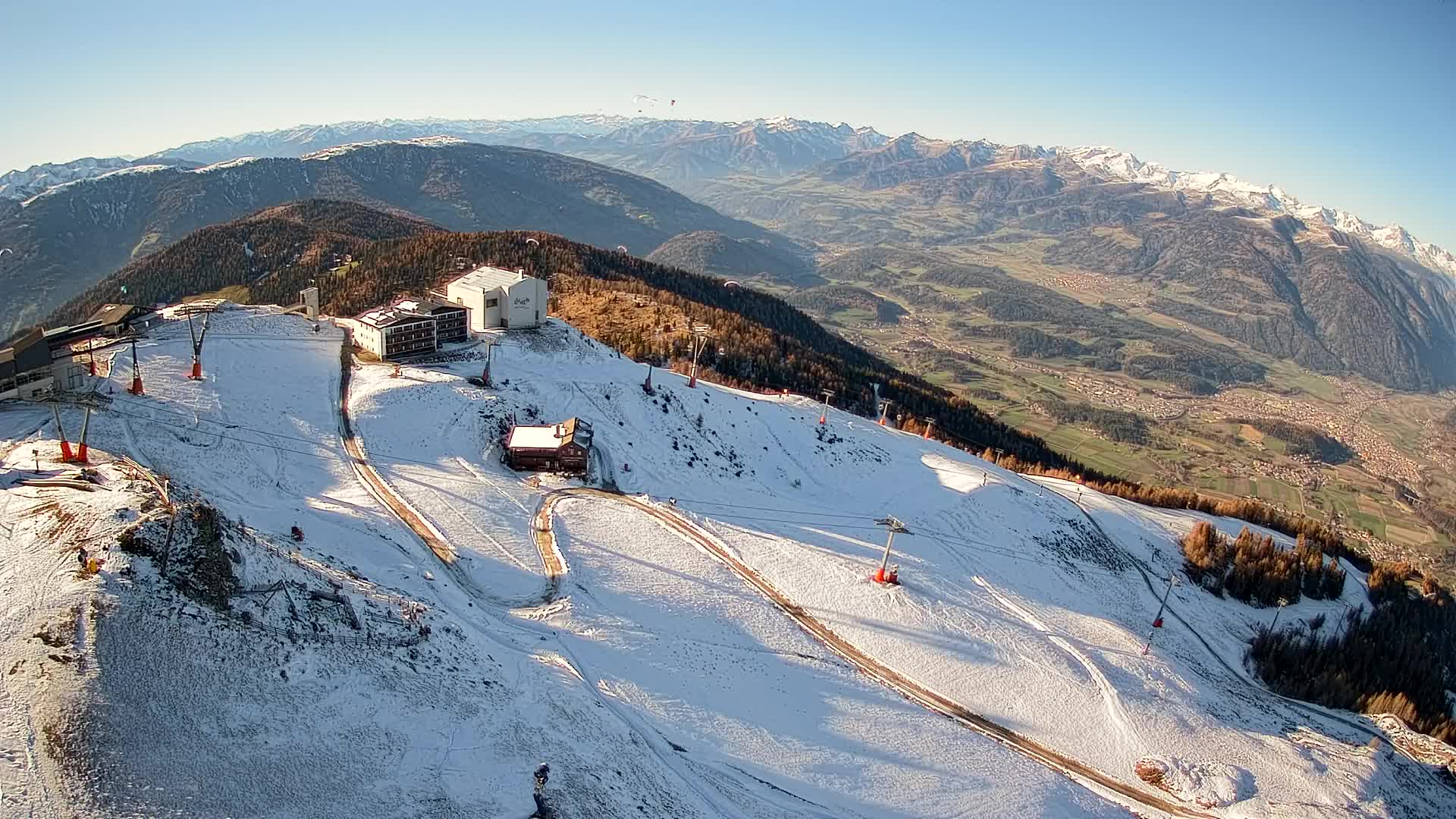Stazione sciistica di Plan de Corones | vista su Brunico