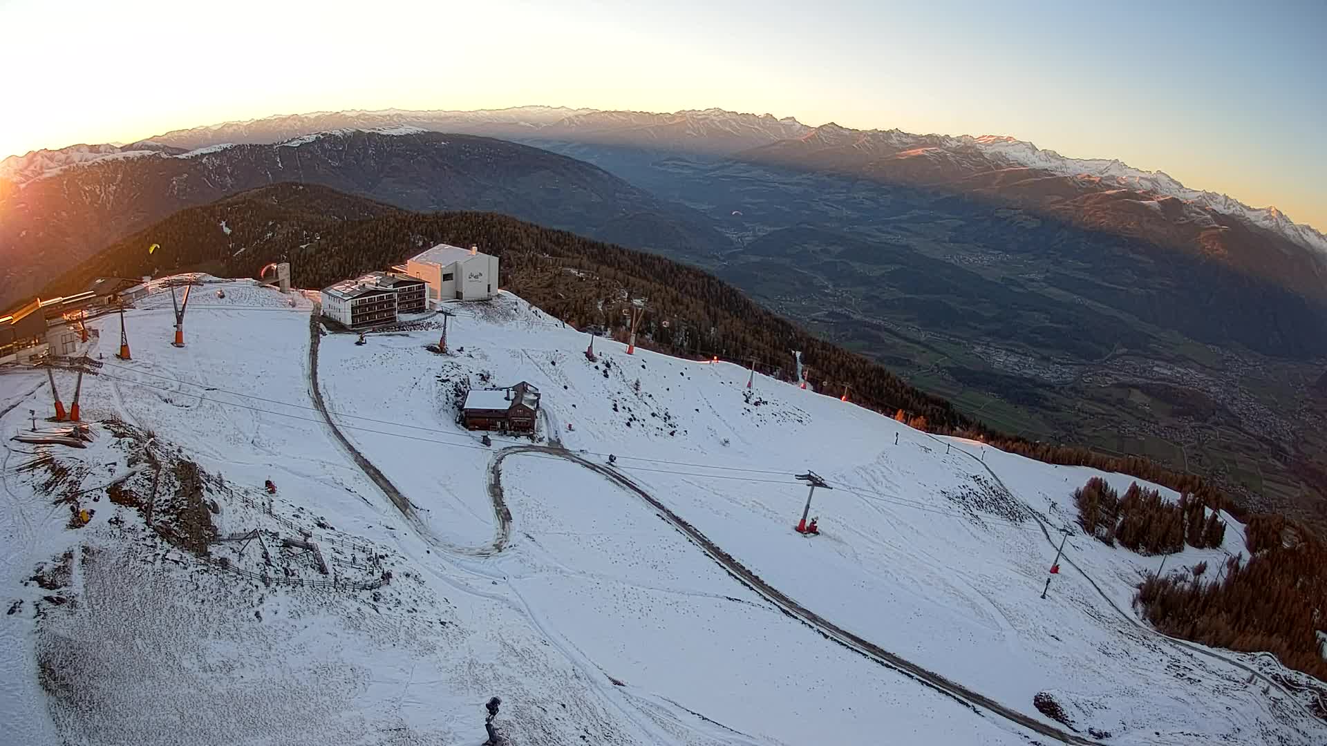 Kronplatz peak Ski resort | view to Bruneck