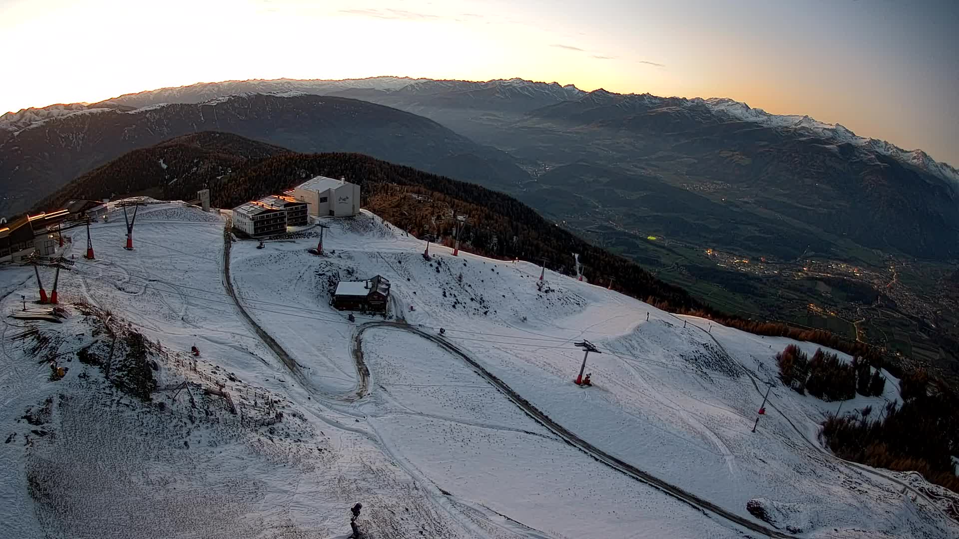 Kronplatz peak Ski resort | view to Bruneck