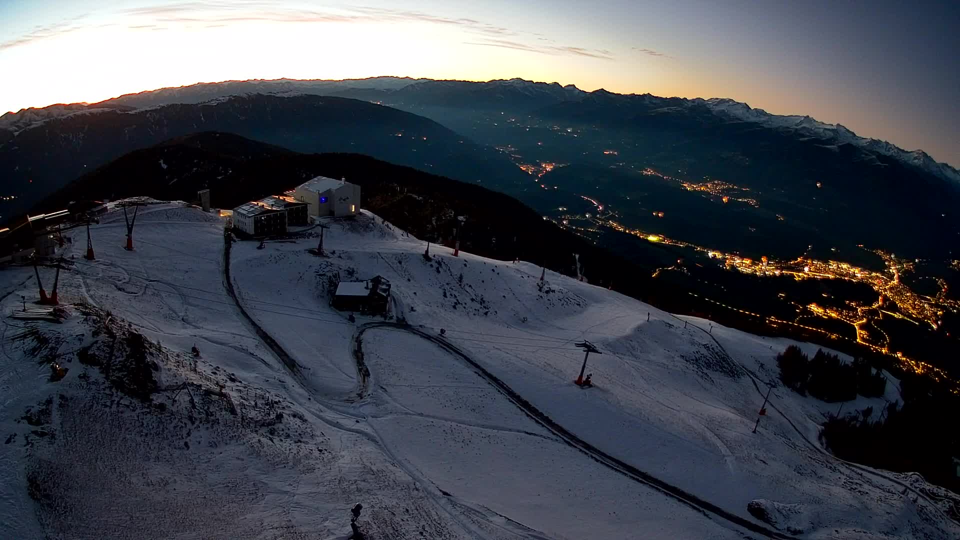 Kronplatz peak Ski resort | view to Bruneck
