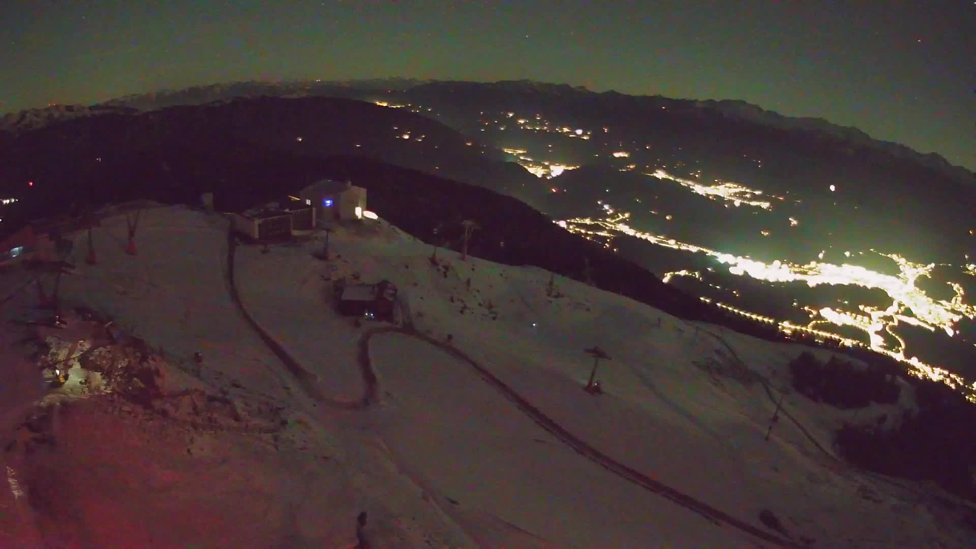 Station de ski Kronplatz sommet | vue sur Brunico
