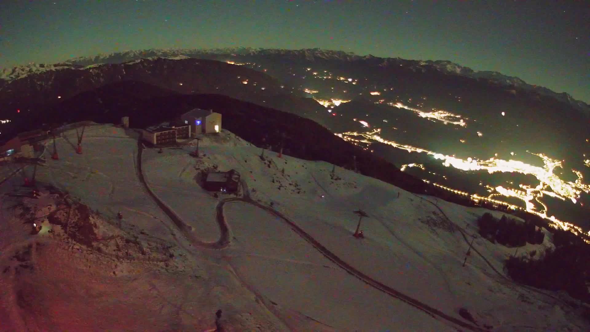 Skigebiet Kronplatz Gipfel | Blick auf Bruneck