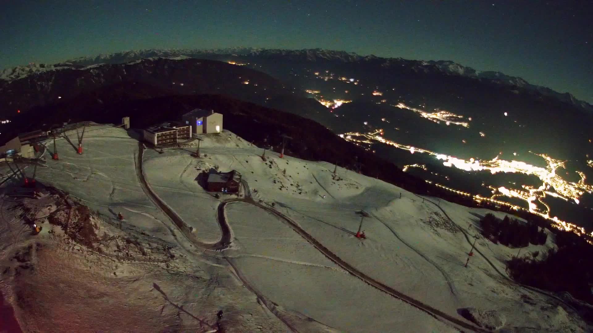 Kronplatz peak Ski resort | view to Bruneck