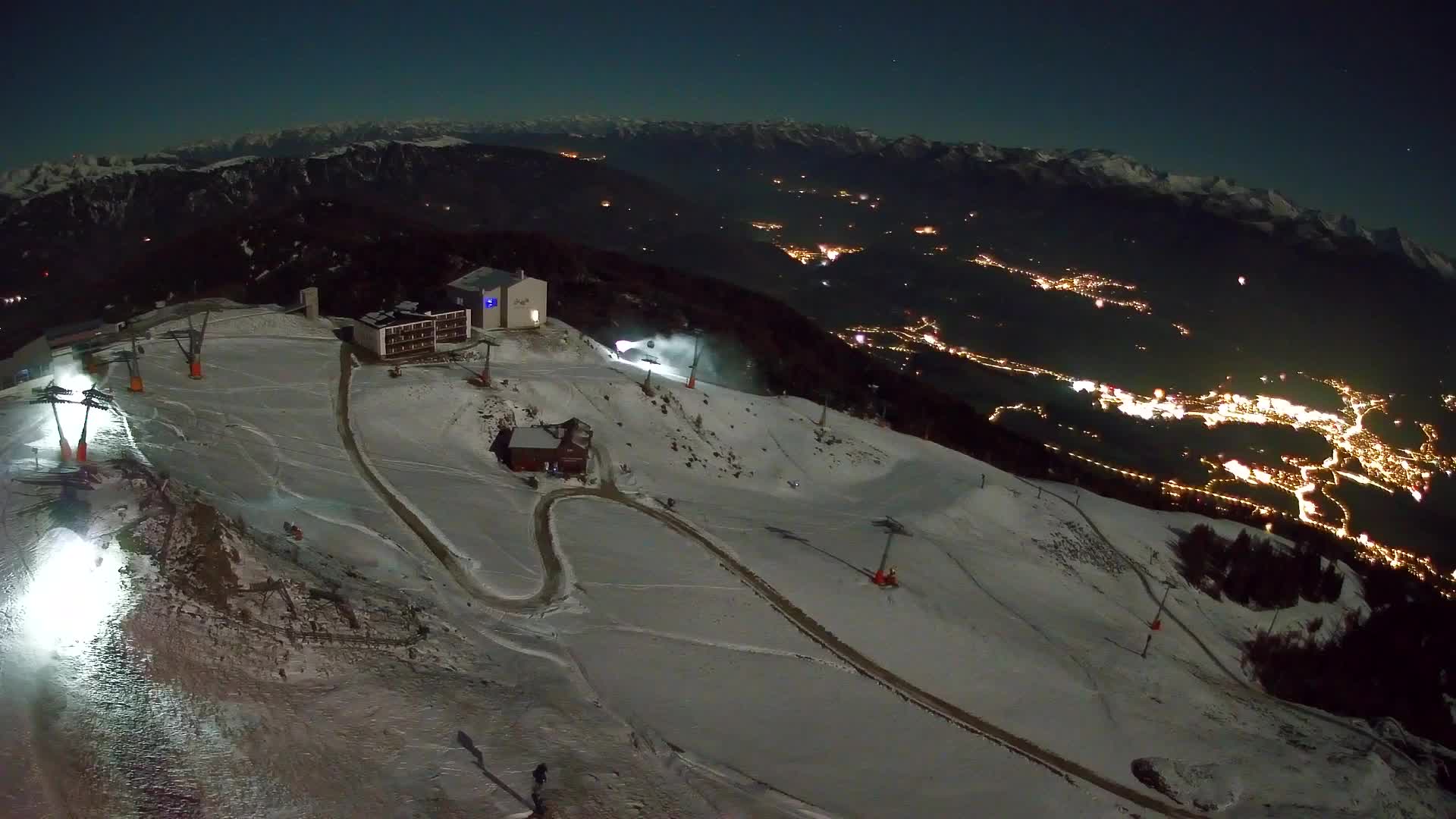 Station de ski Kronplatz sommet | vue sur Brunico