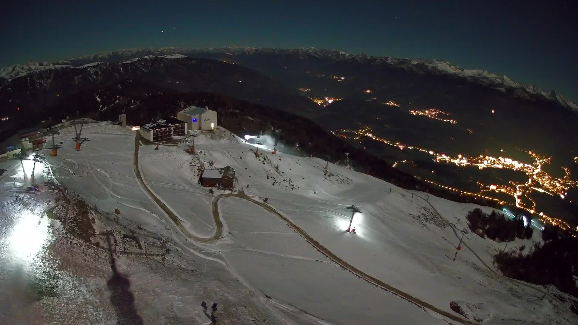 Kronplatz peak Ski resort | view to Bruneck