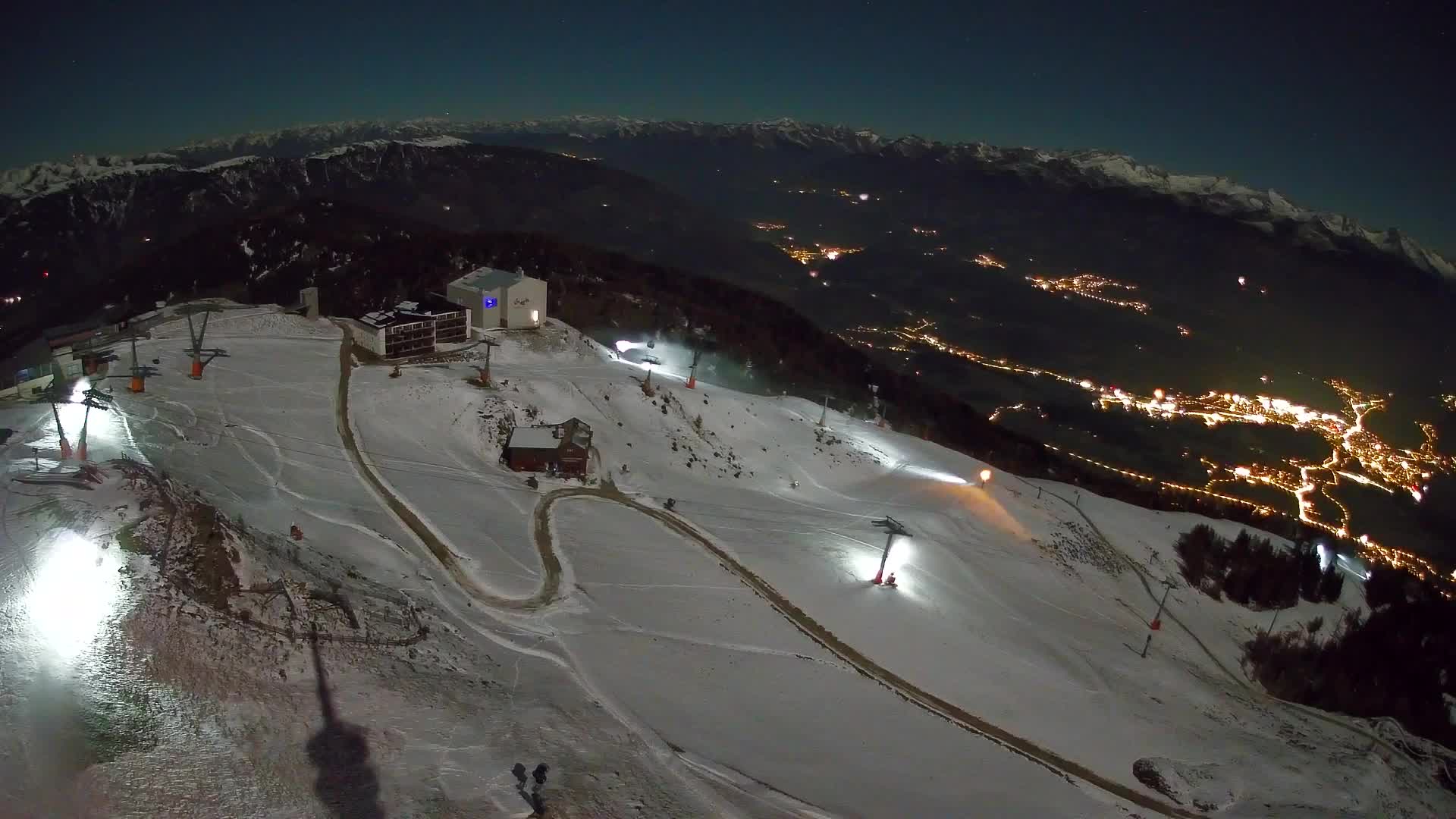 Station de ski Kronplatz sommet | vue sur Brunico