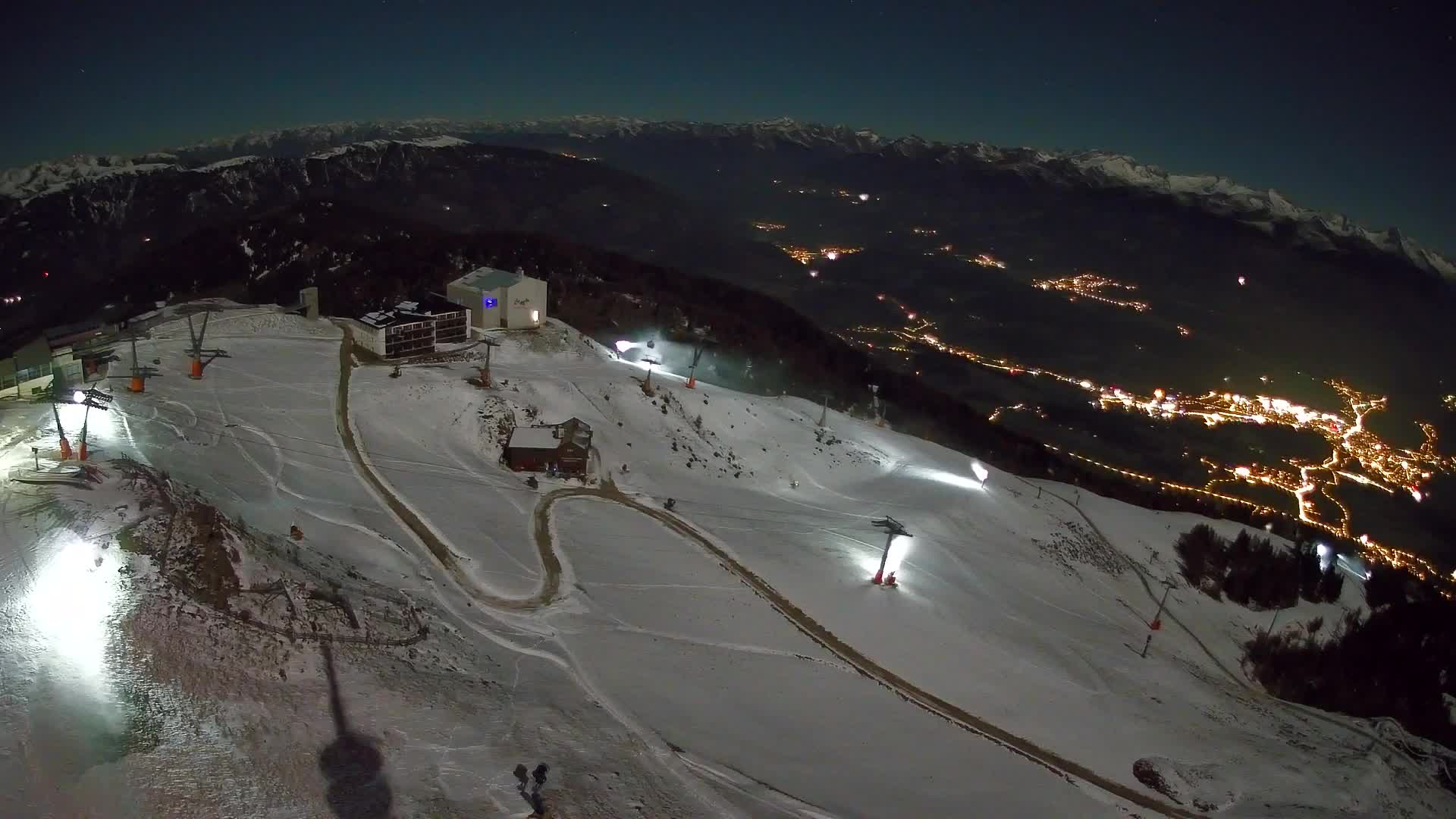 Station de ski Kronplatz sommet | vue sur Brunico