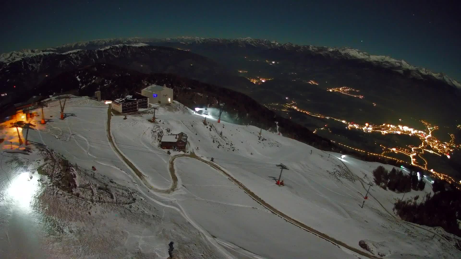 Kronplatz peak Ski resort | view to Bruneck