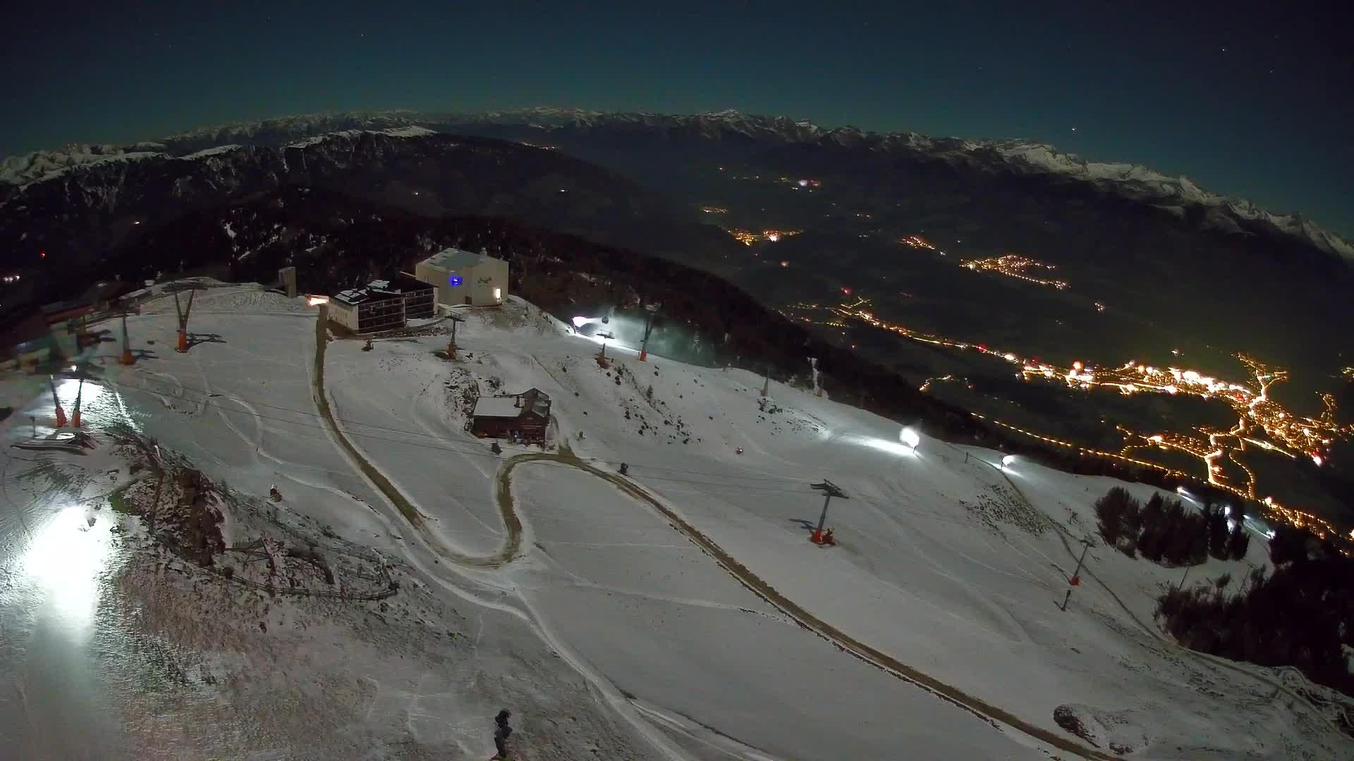 Kronplatz peak Ski resort | view to Bruneck