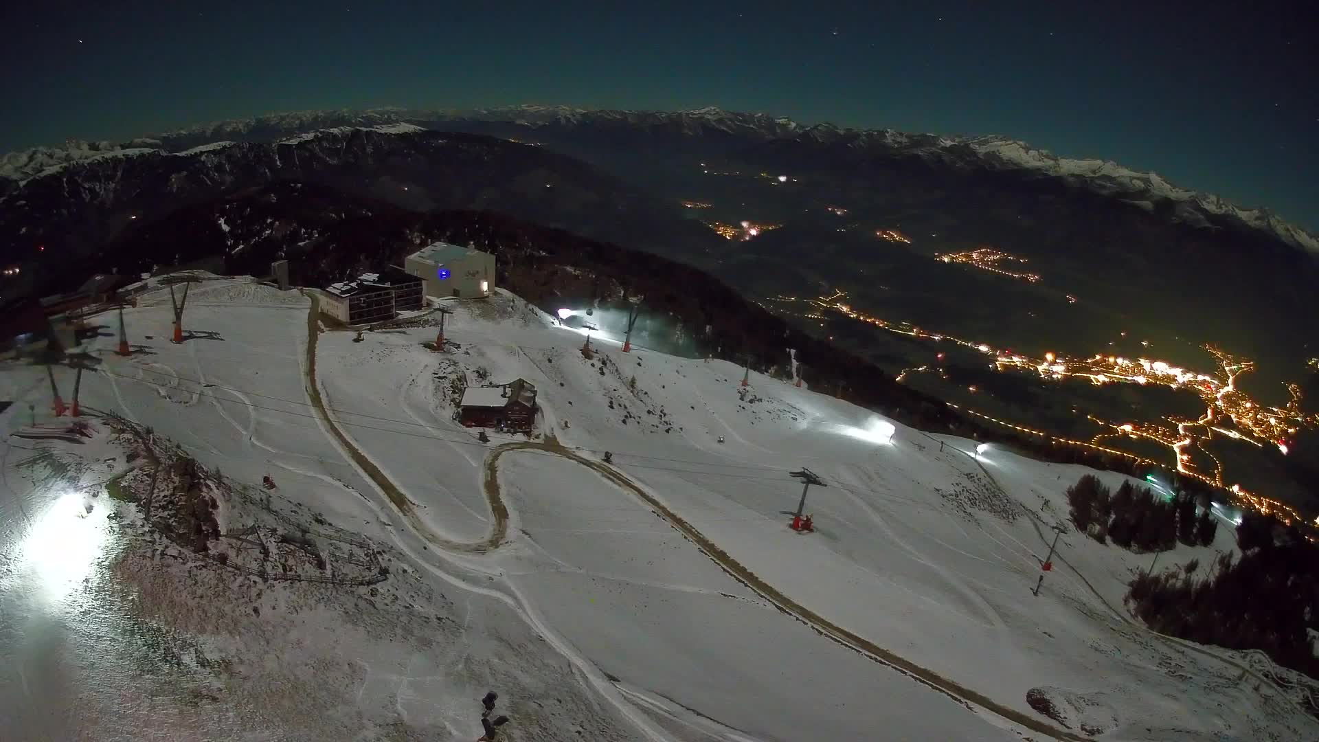 Kronplatz peak Ski resort | view to Bruneck