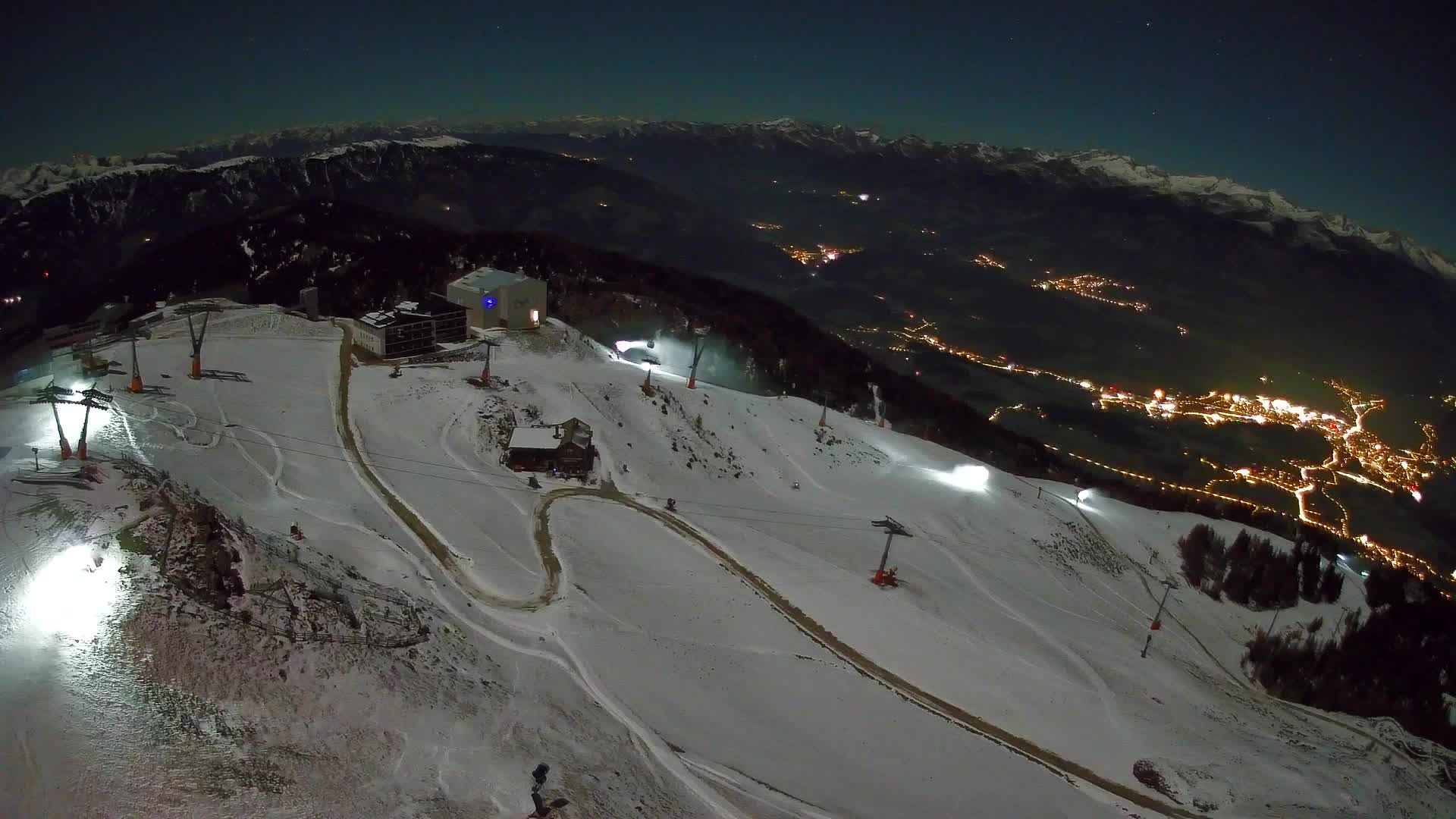 Kronplatz peak Ski resort | view to Bruneck