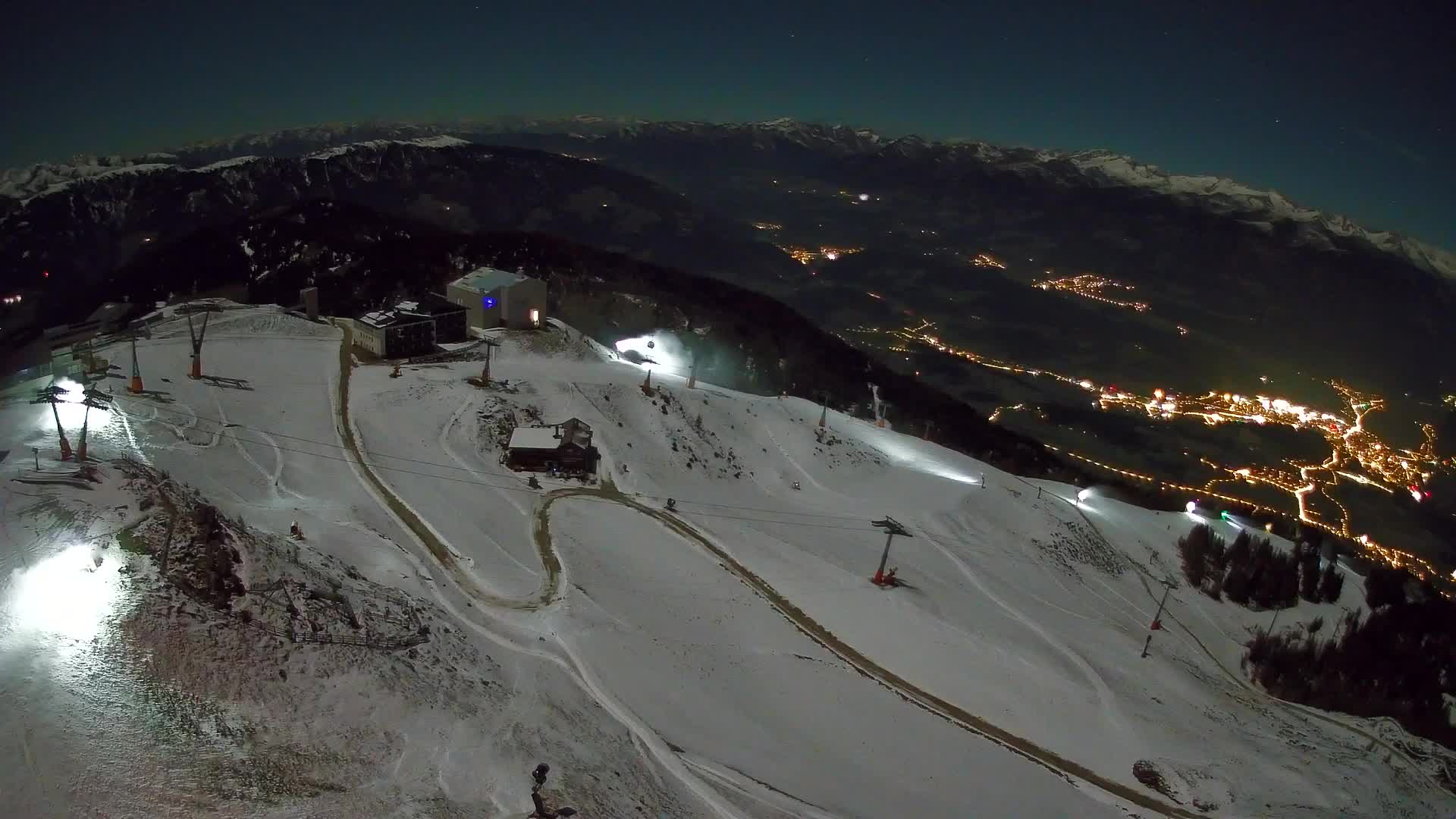 Skigebiet Kronplatz Gipfel | Blick auf Bruneck