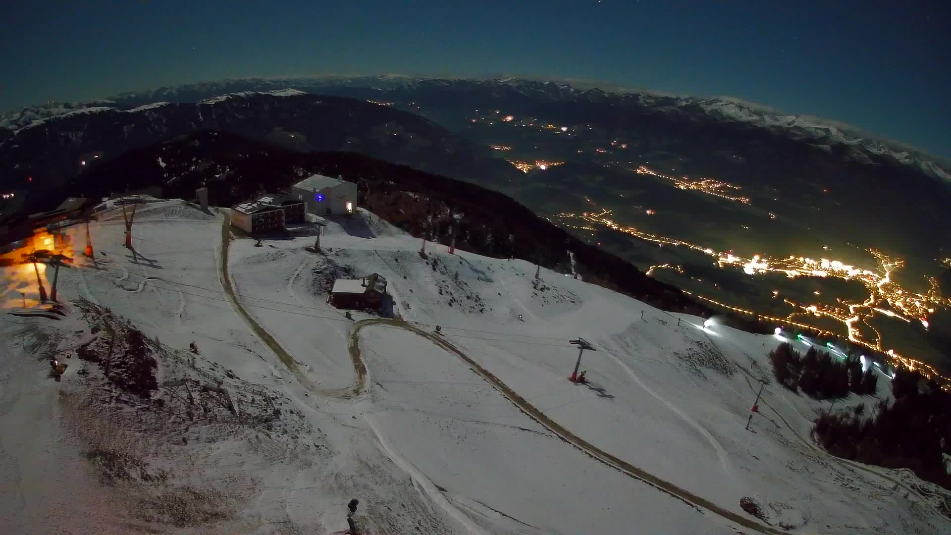 Skigebiet Kronplatz Gipfel | Blick auf Bruneck