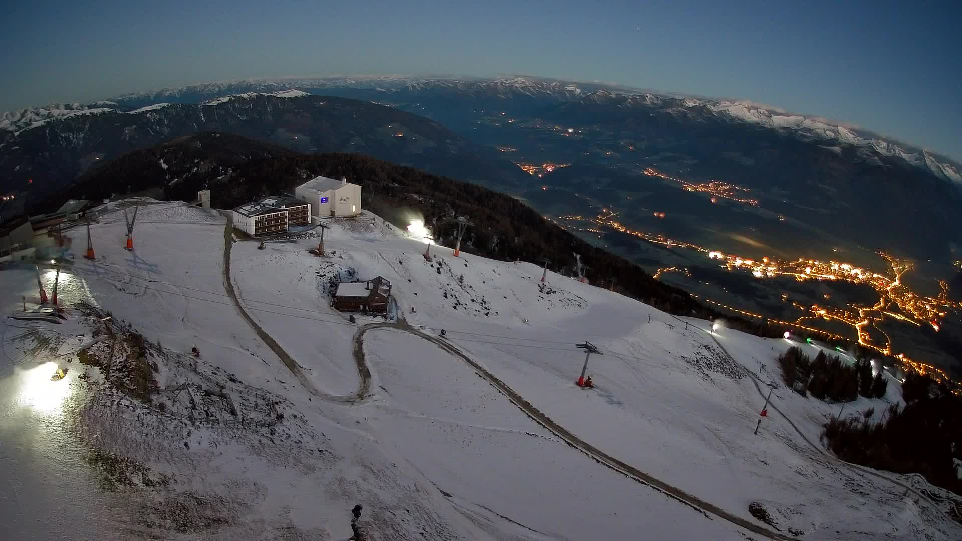 Kronplatz peak Ski resort | view to Bruneck