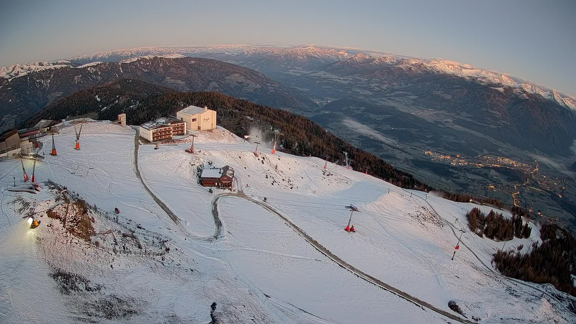 Kronplatz peak Ski resort | view to Bruneck
