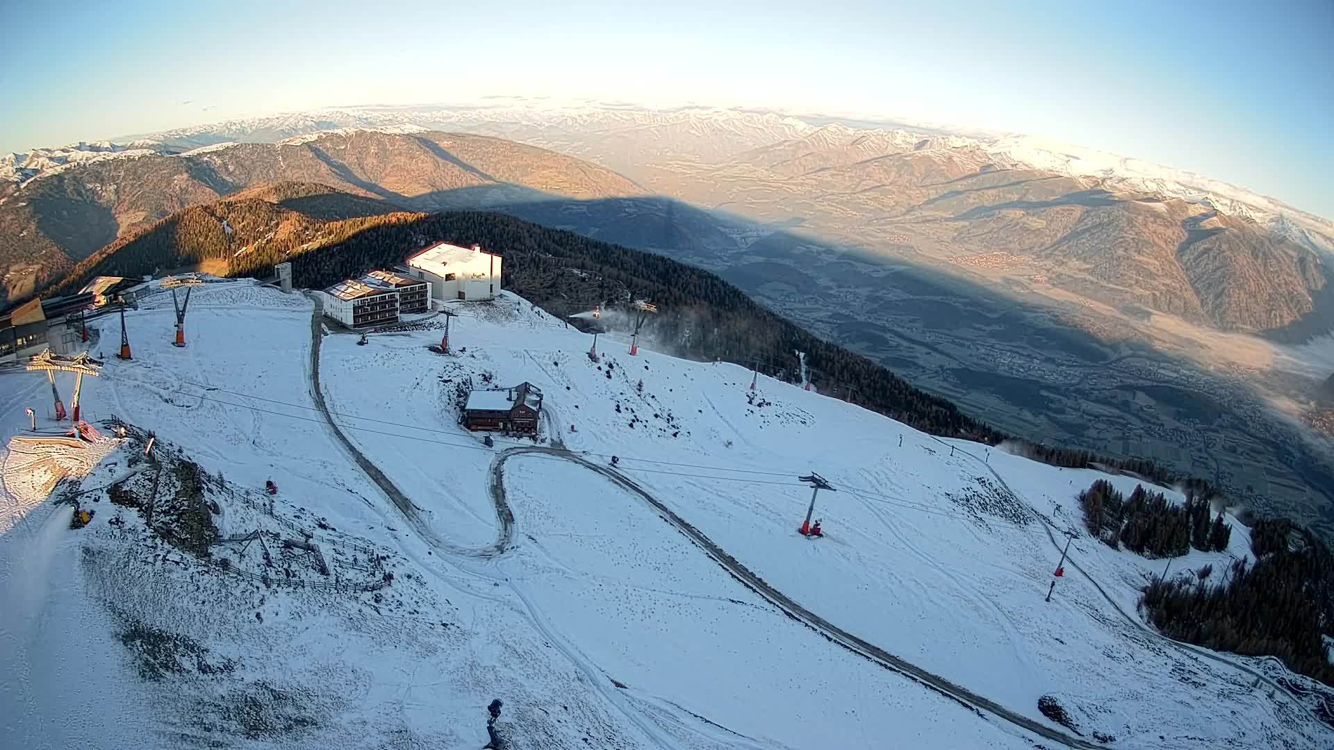 Kronplatz peak Ski resort | view to Bruneck