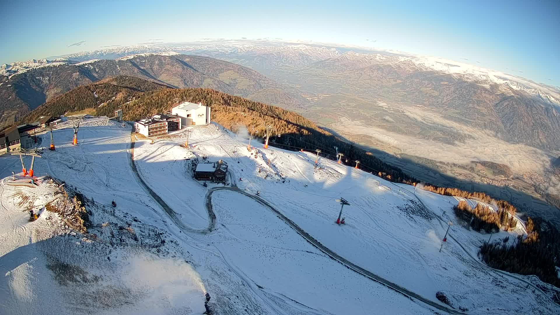 Smučišče Kronplatz – vrh | pogled na Bruneck