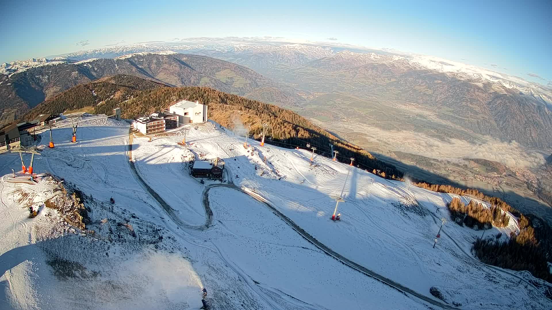 Smučišče Kronplatz – vrh | pogled na Bruneck