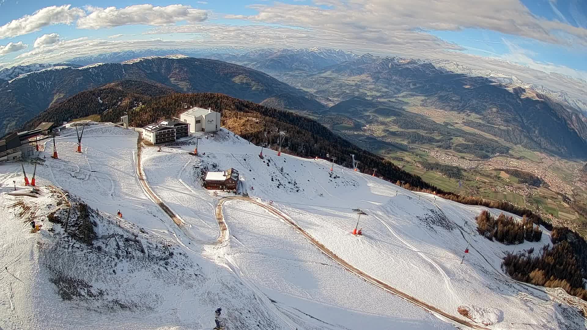 Smučišče Kronplatz – vrh | pogled na Bruneck