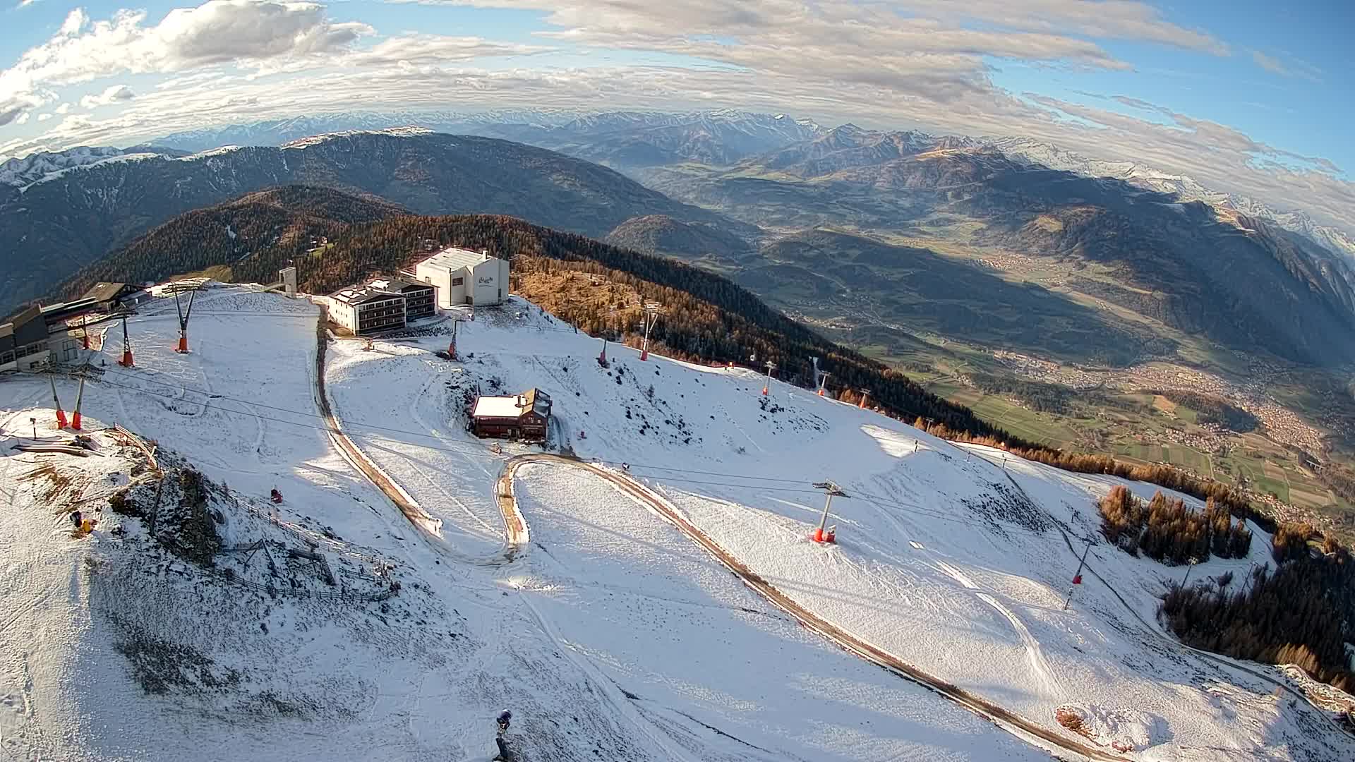 Kronplatz peak Ski resort | view to Bruneck