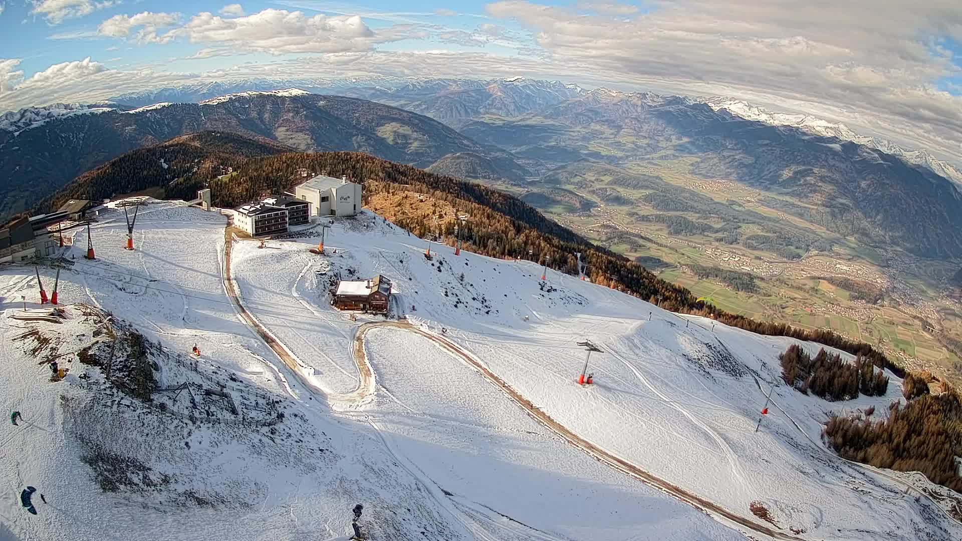 Smučišče Kronplatz – vrh | pogled na Bruneck