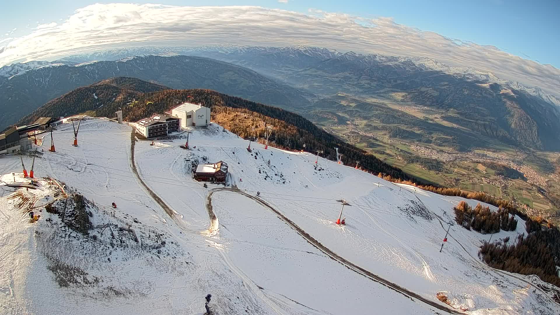 Smučišče Kronplatz – vrh | pogled na Bruneck