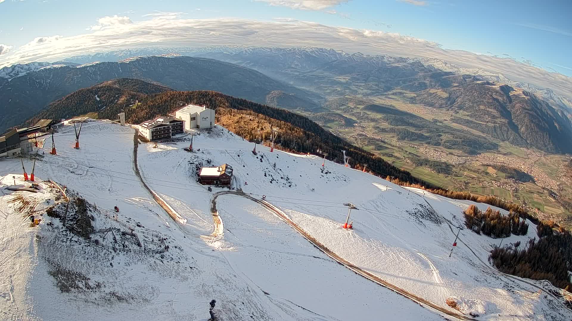 Stazione sciistica di Plan de Corones | vista su Brunico