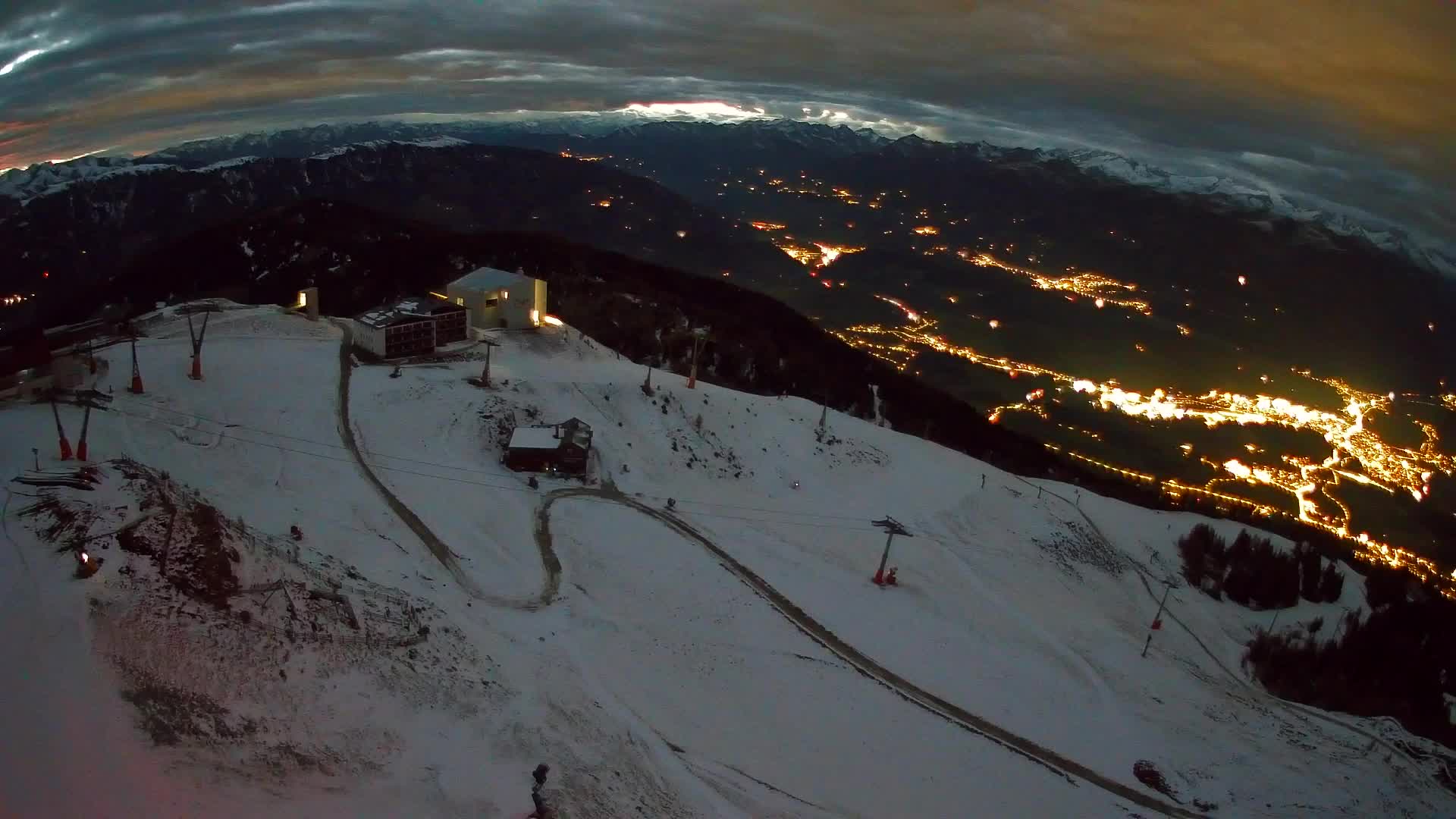 Kronplatz peak Ski resort | view to Bruneck